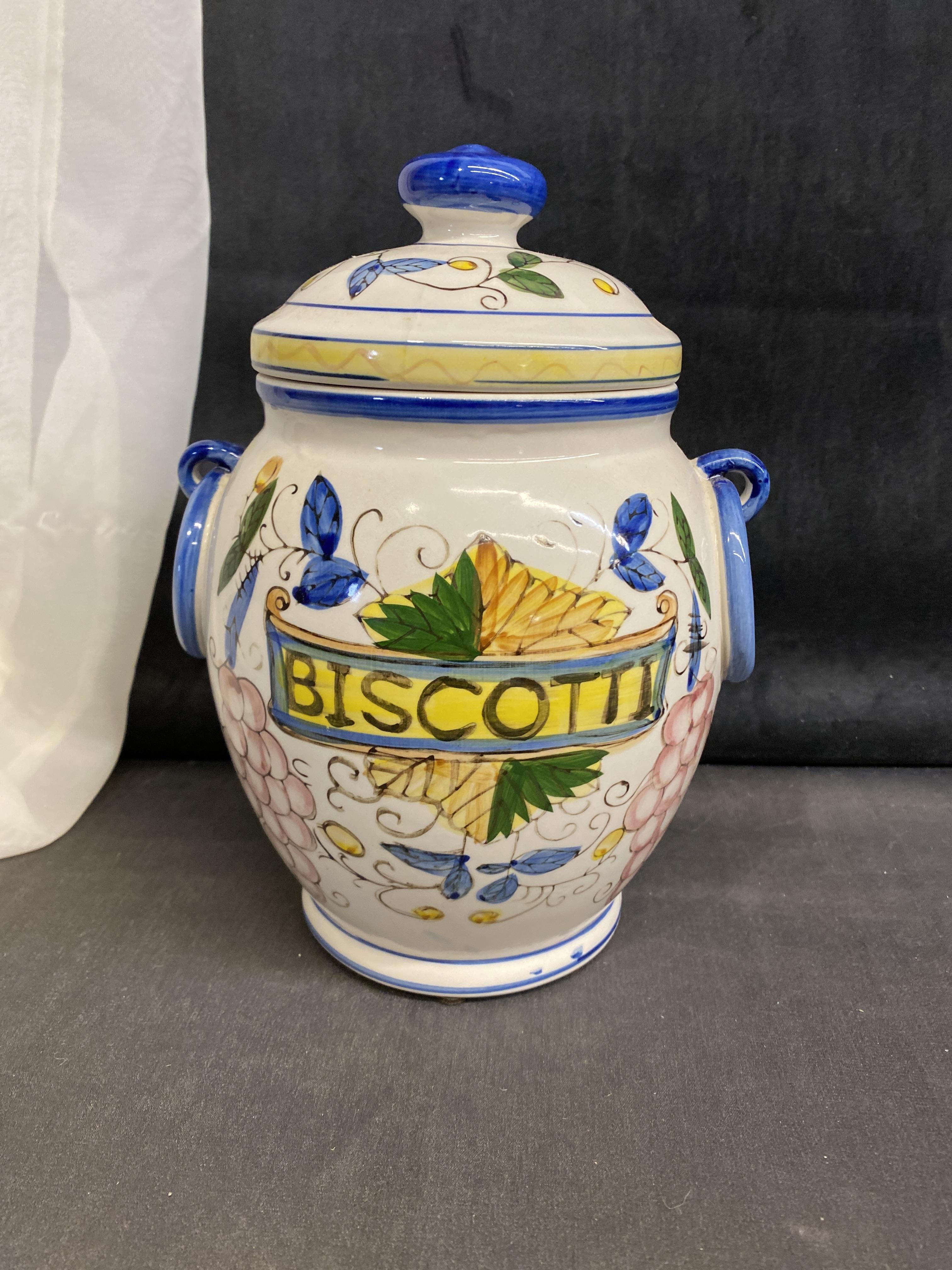 Ceramic Biscotti Jar