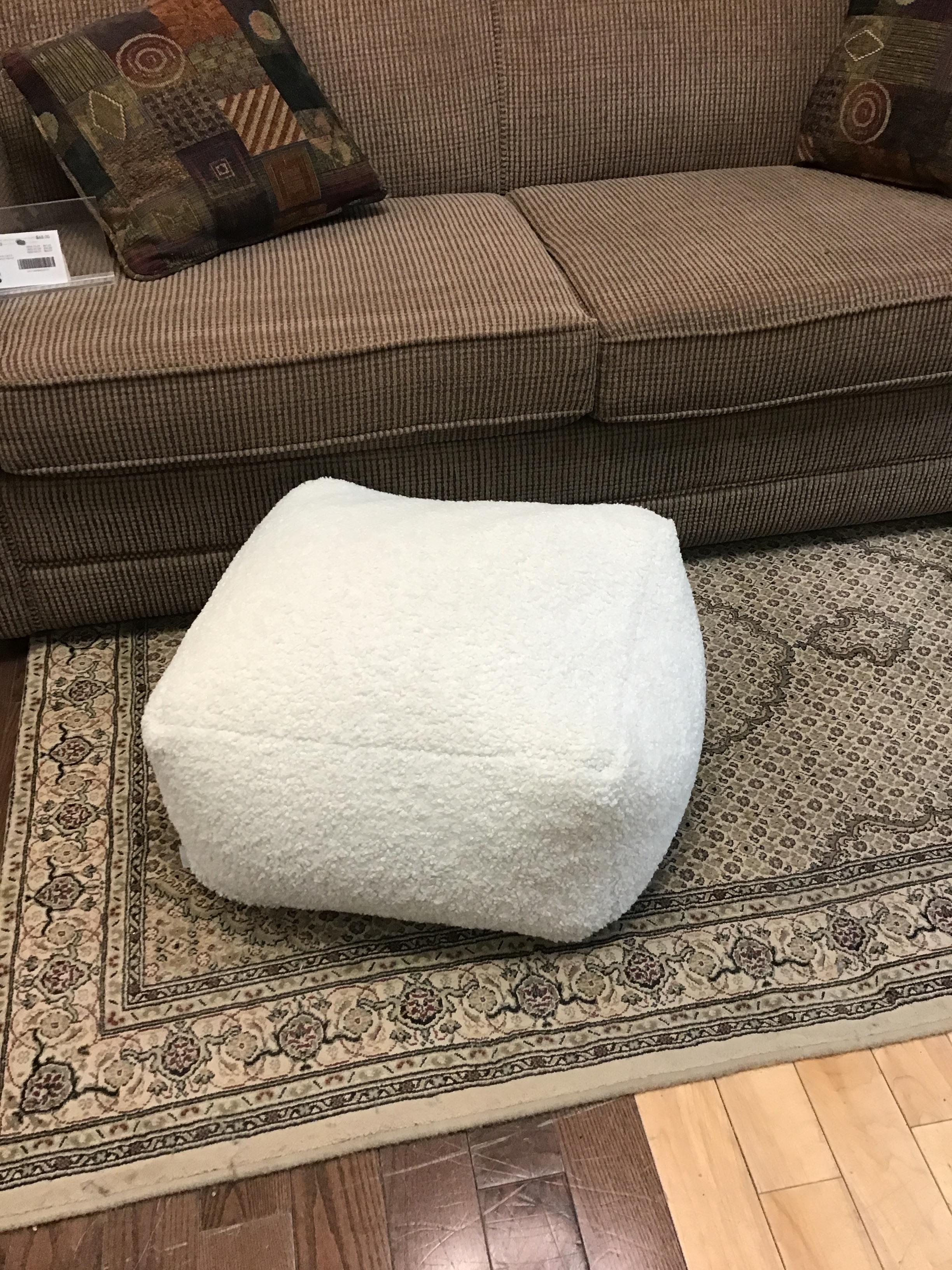 Indigo Puff Foot Stool