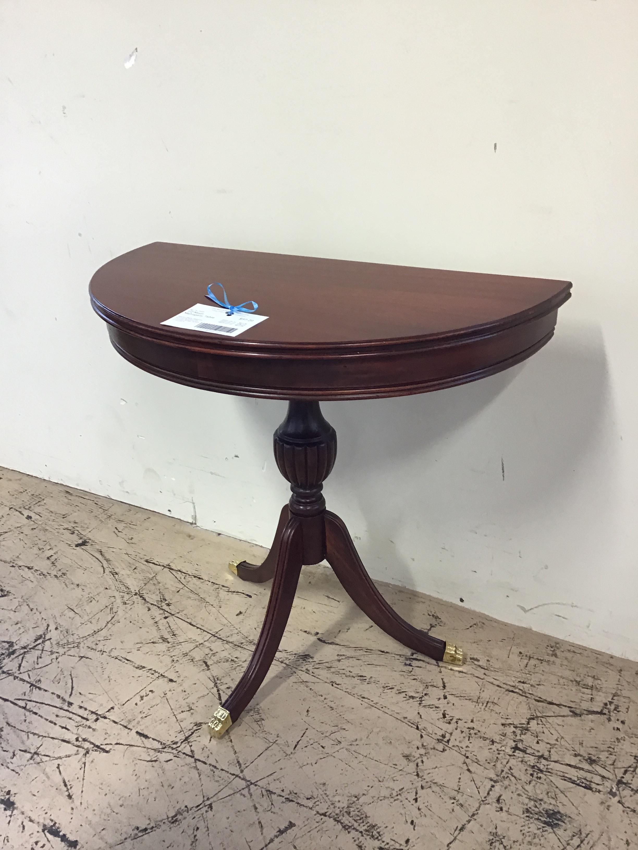 1/2 Moon Mahogany Table