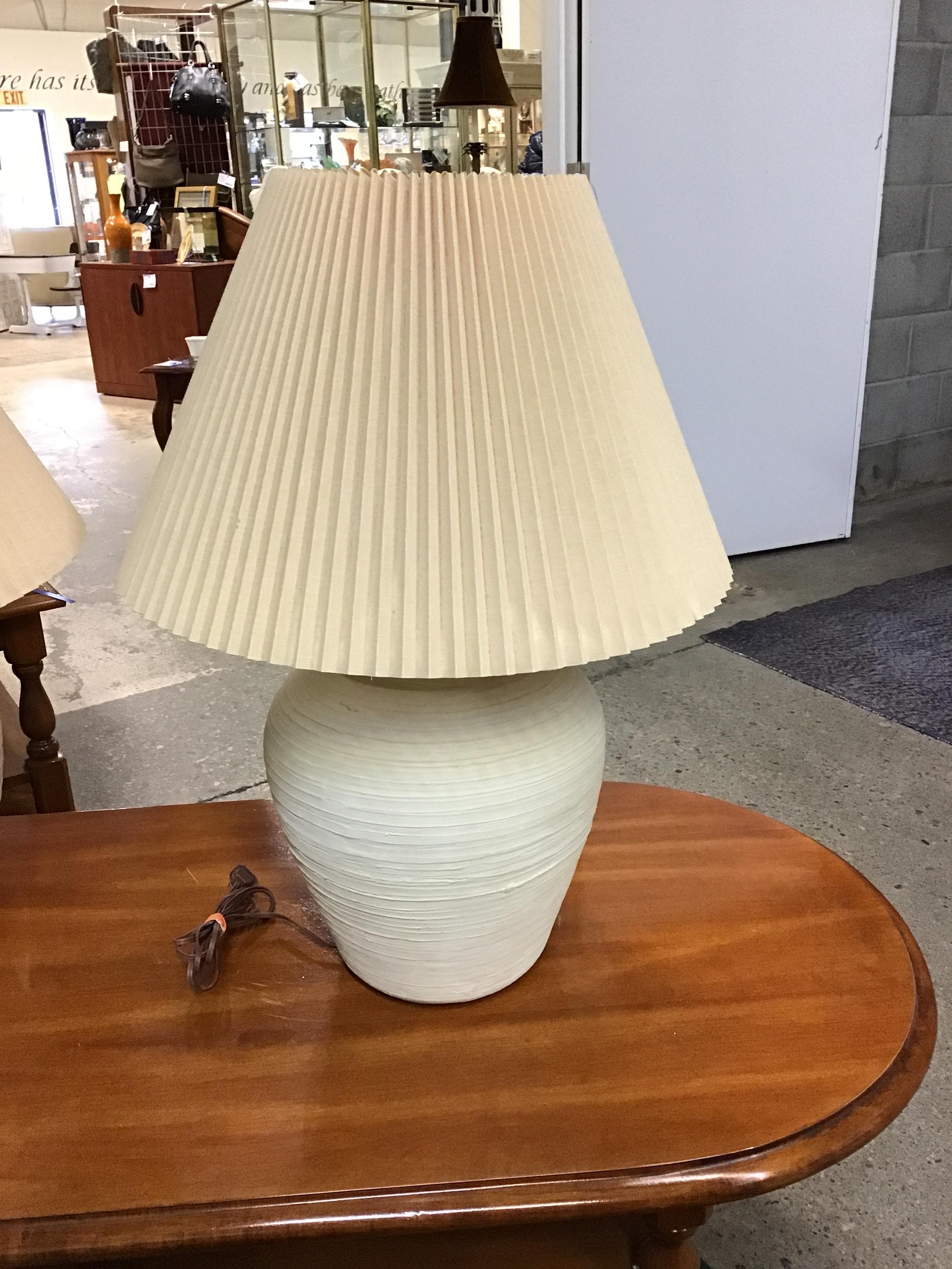 Table Lamp – Cream Pottery
