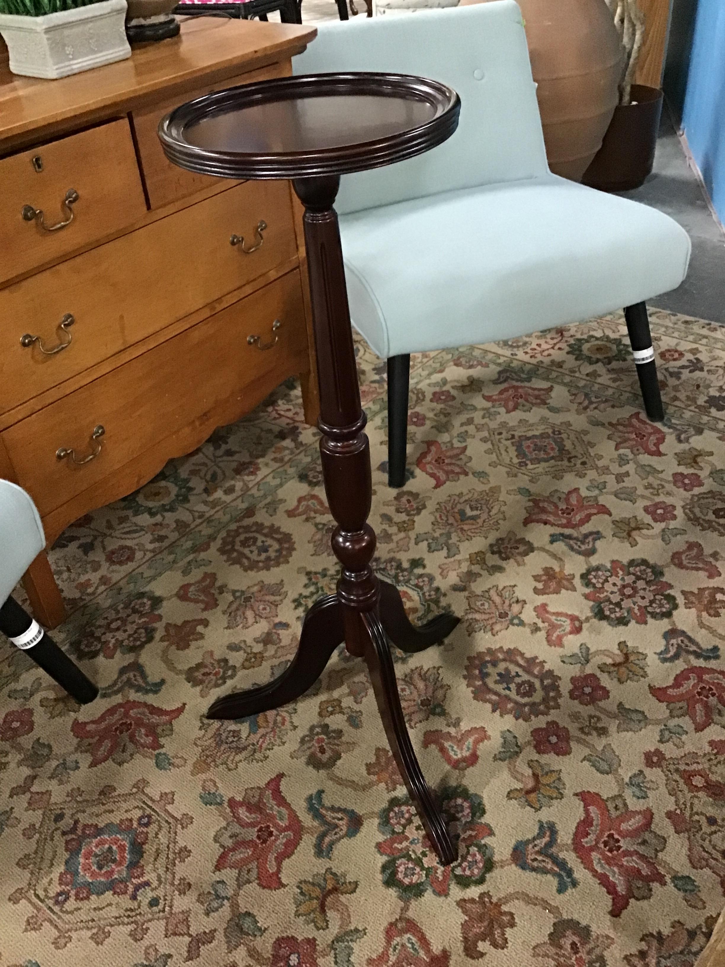 BOMBAY Dark Wood 35″h Plant Stand