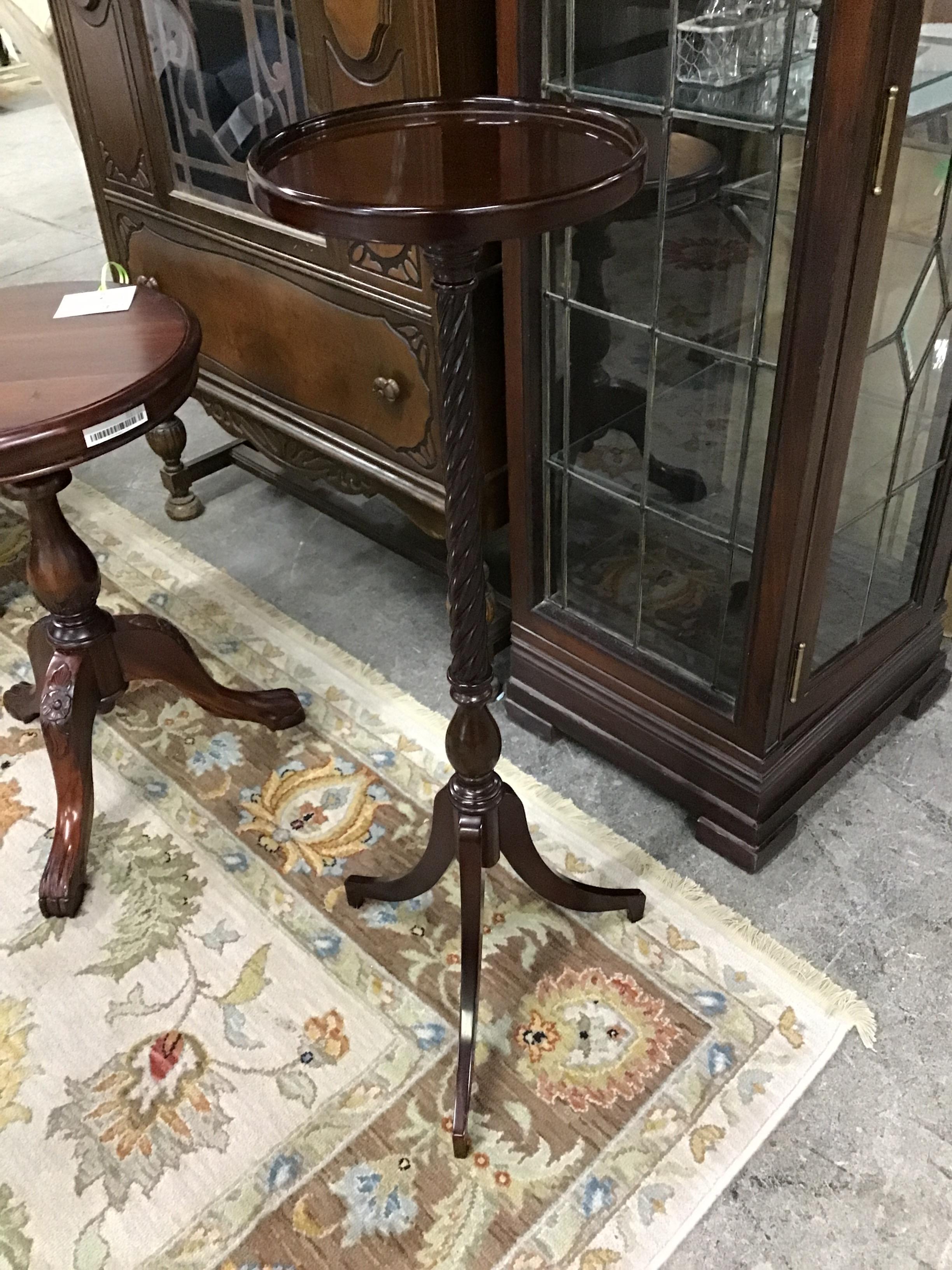 BOMBAY Dark Wood 40″h Plant Stand