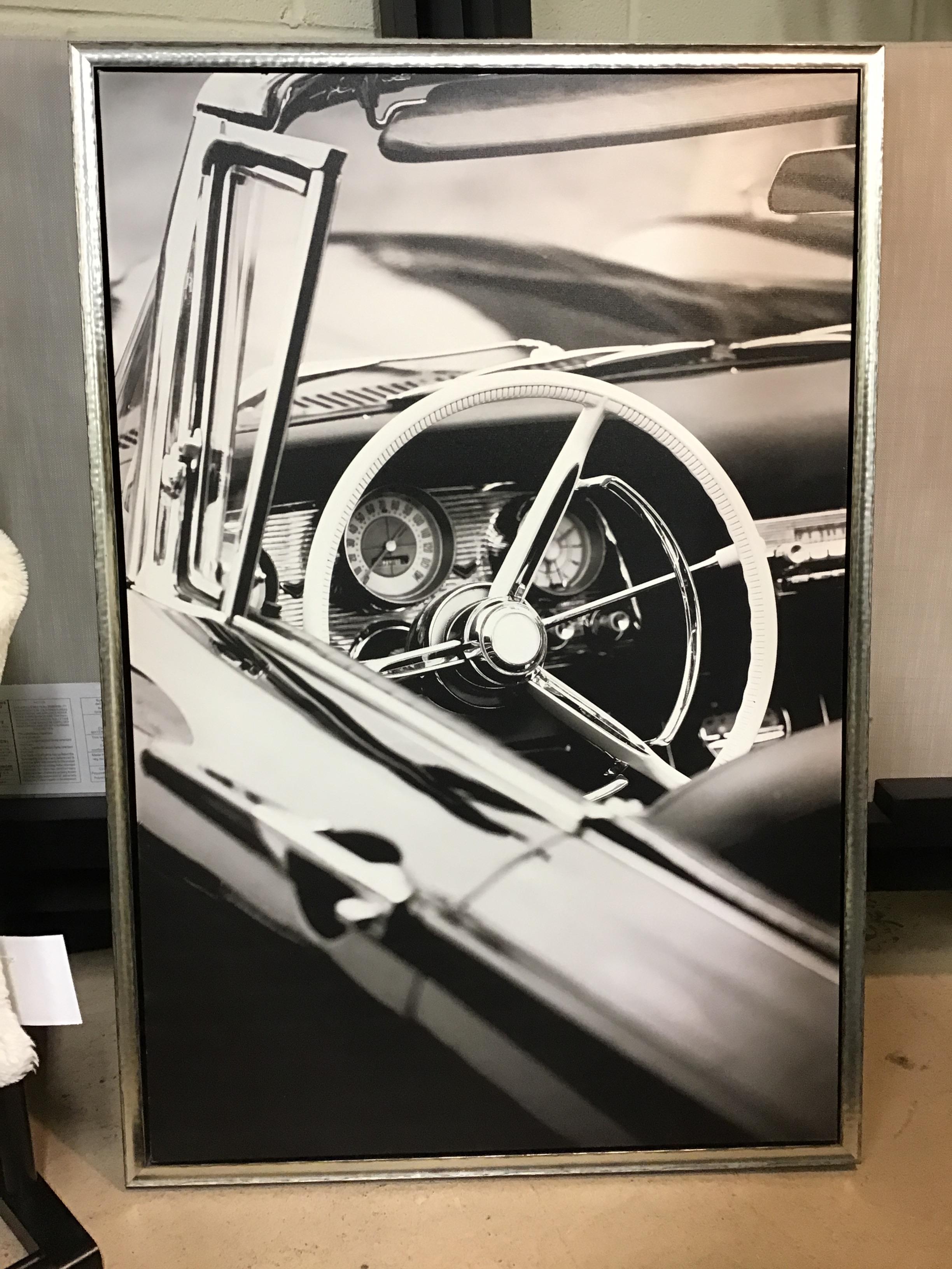 Framed Photo Print – Steering Wheel