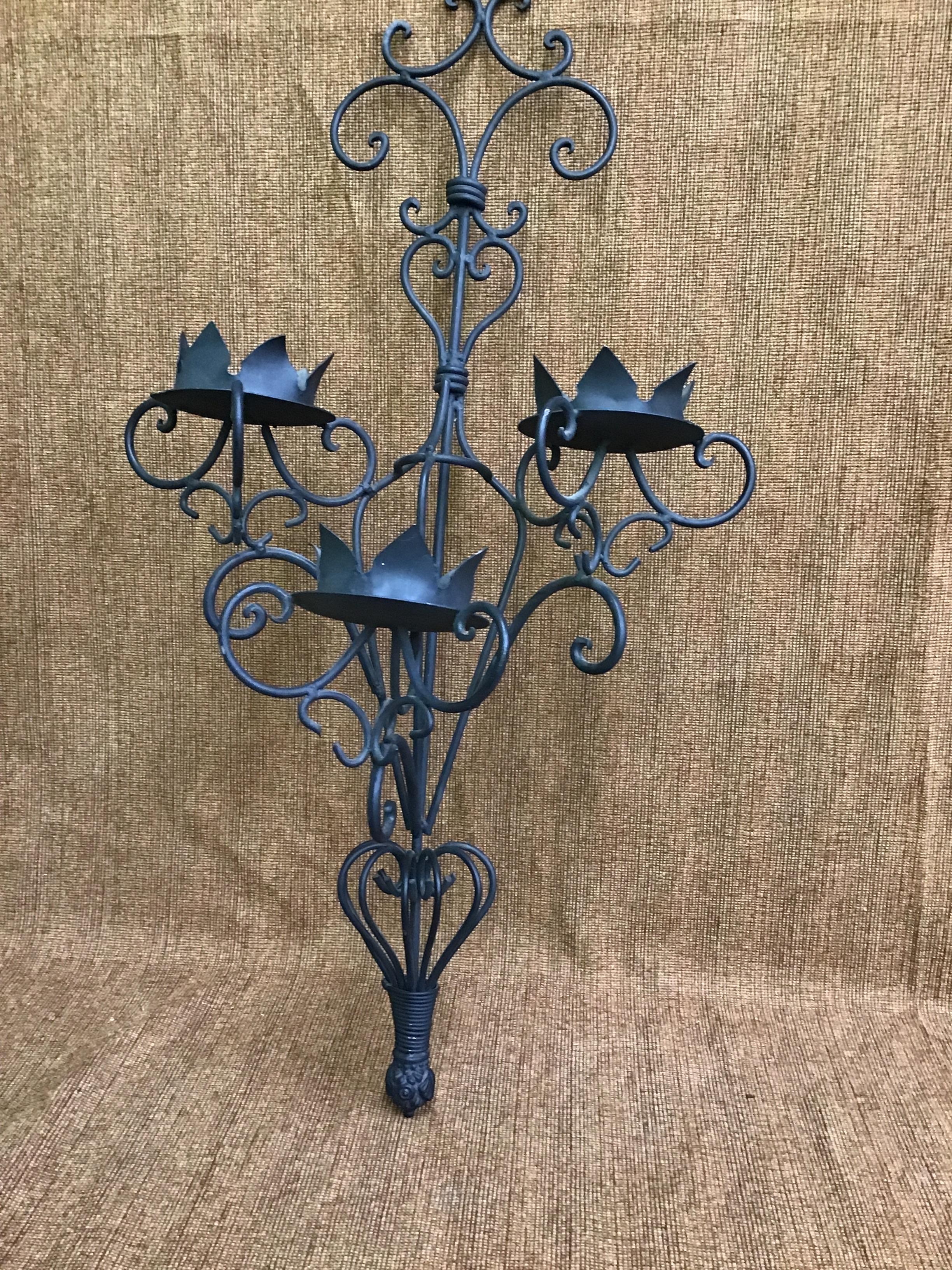 Decorative Metal Wall Candle Holder