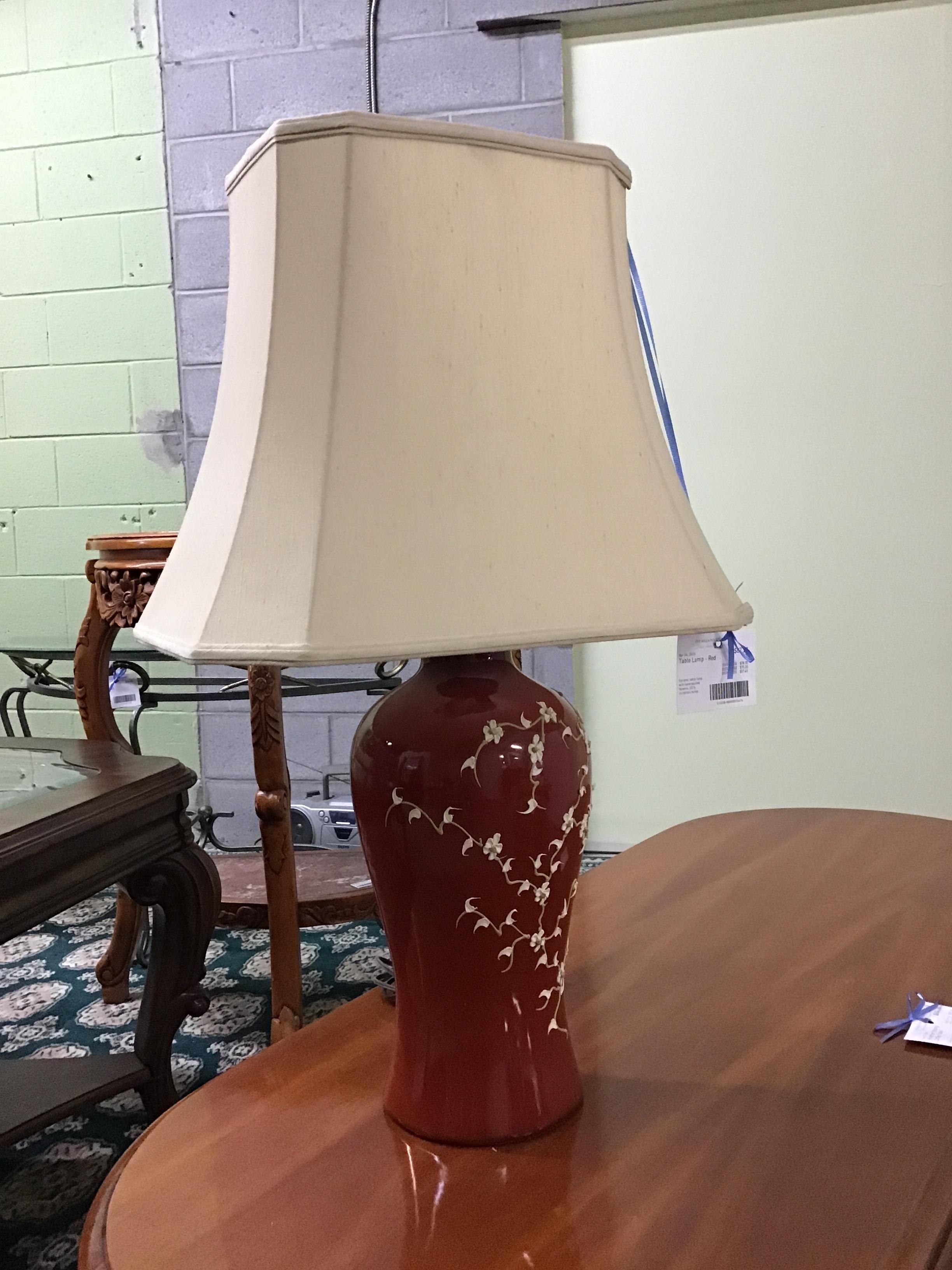 Table Lamp – Red