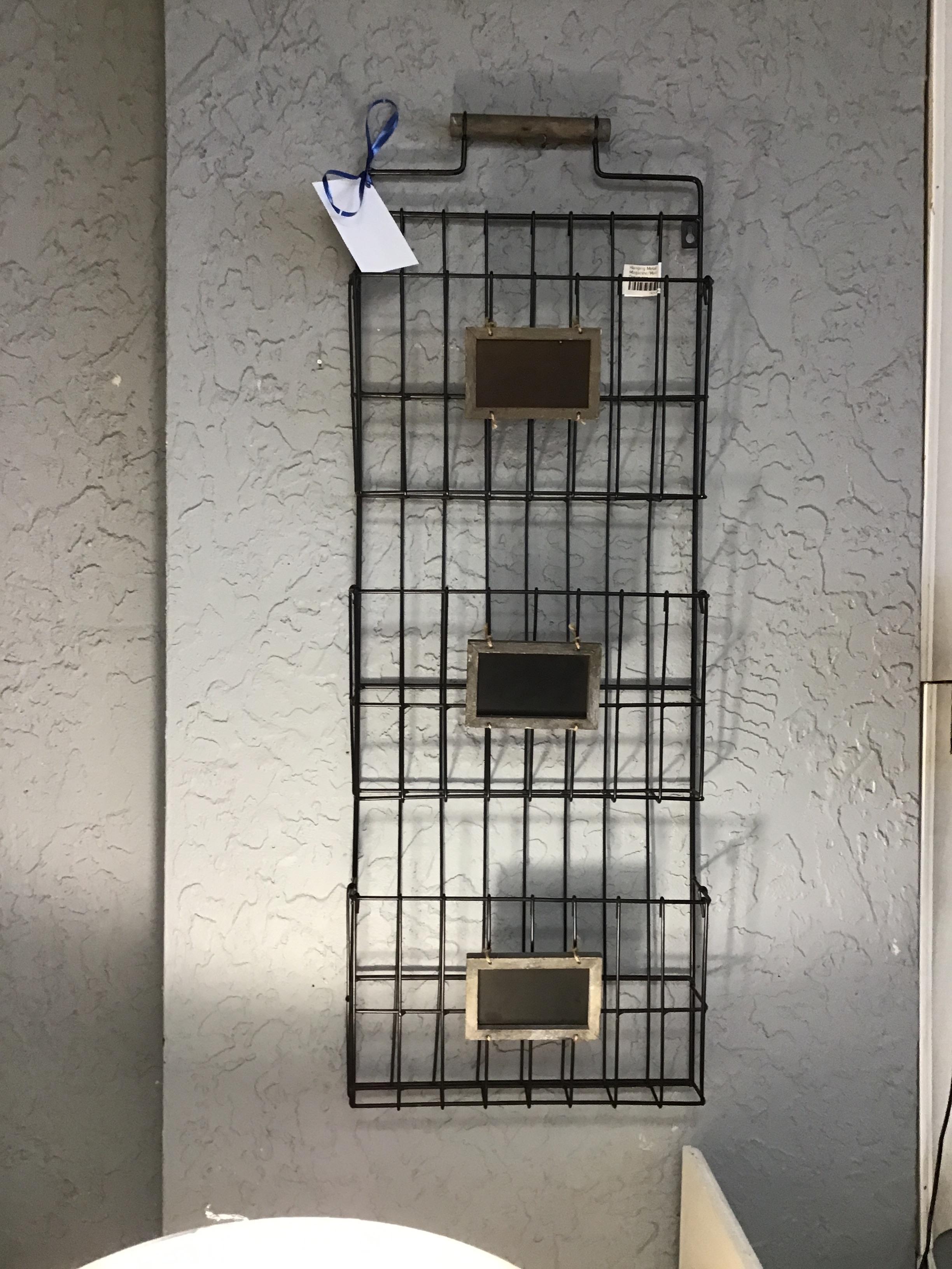 Hanging Metal Magazine/Mail Organizer
