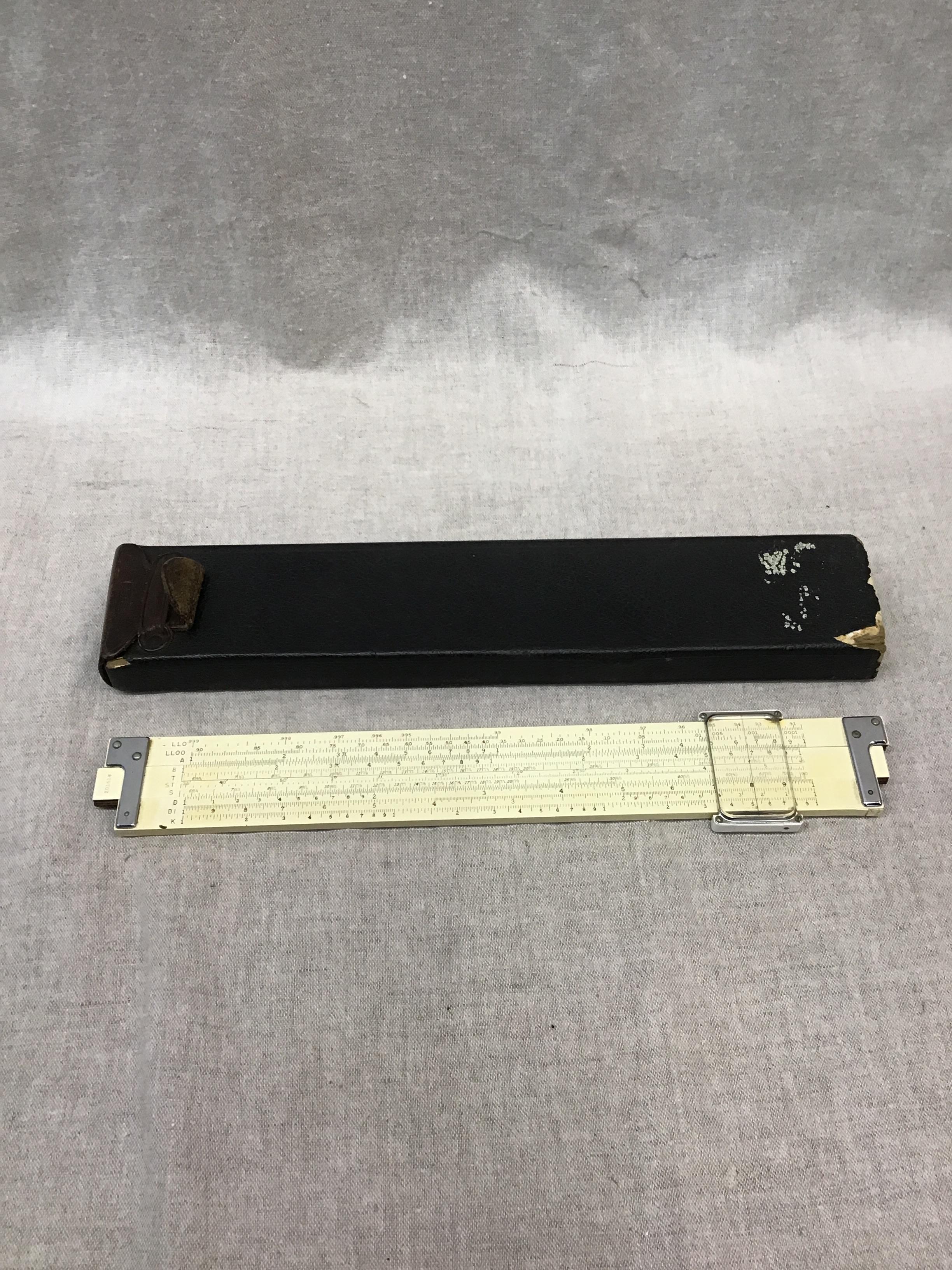 Vintage Slide Rule with Case
