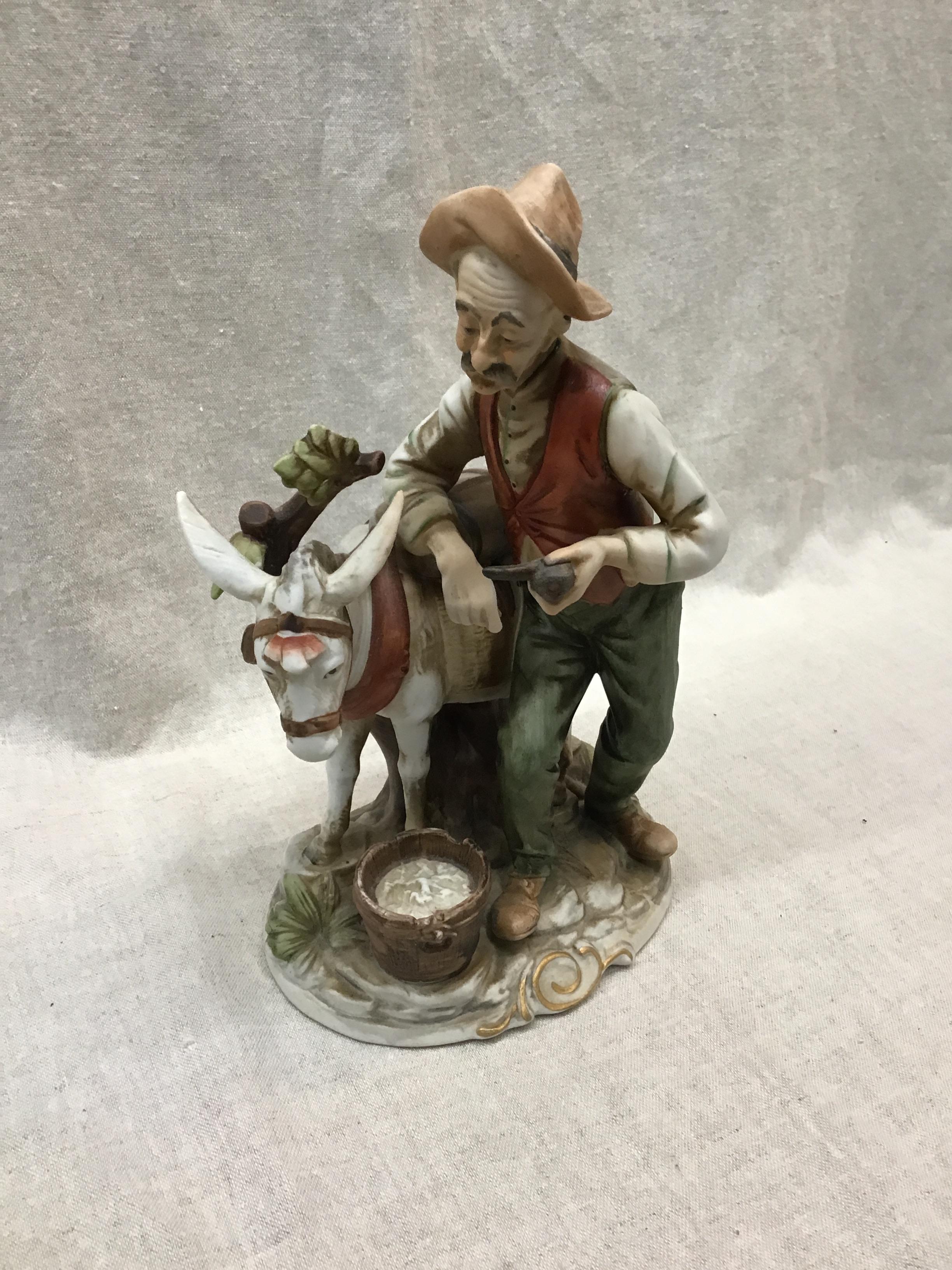 Capodimonte Bisque Porcelain Figurine
