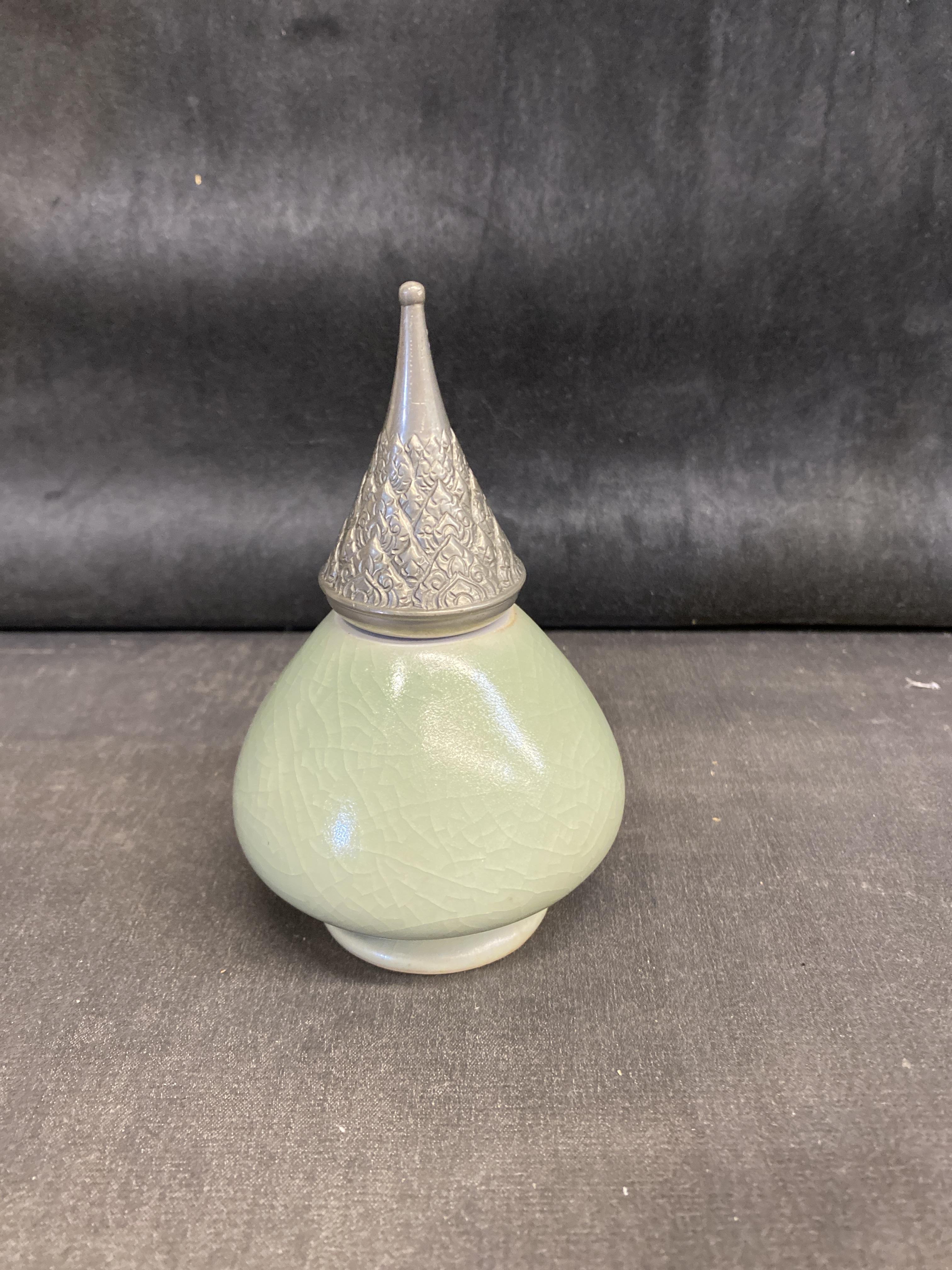 Ceramic Perfume Bottle – Celadon