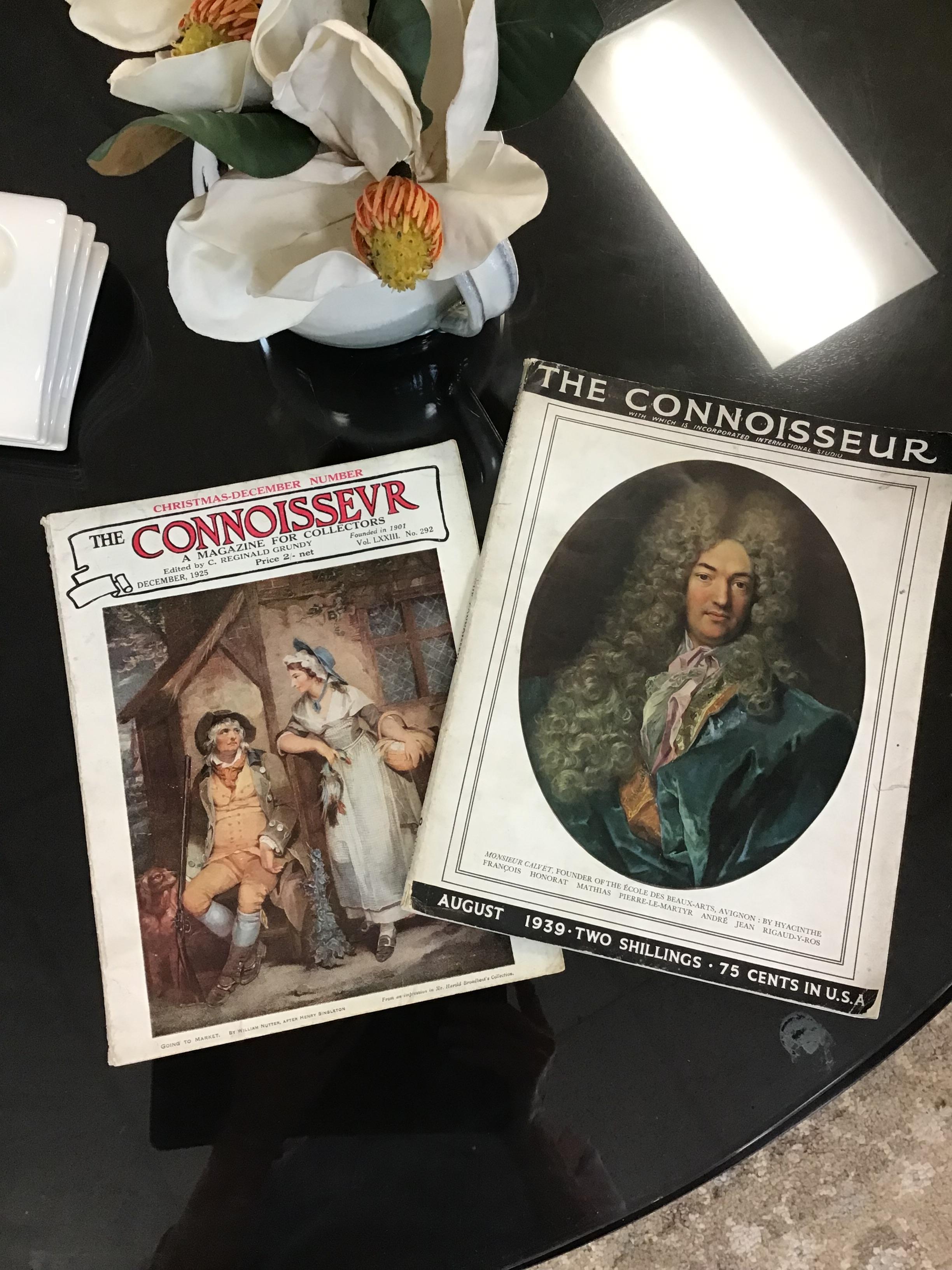 SET OF 2 / Connoisseur Magazine DEC-  1925 + August 1939
