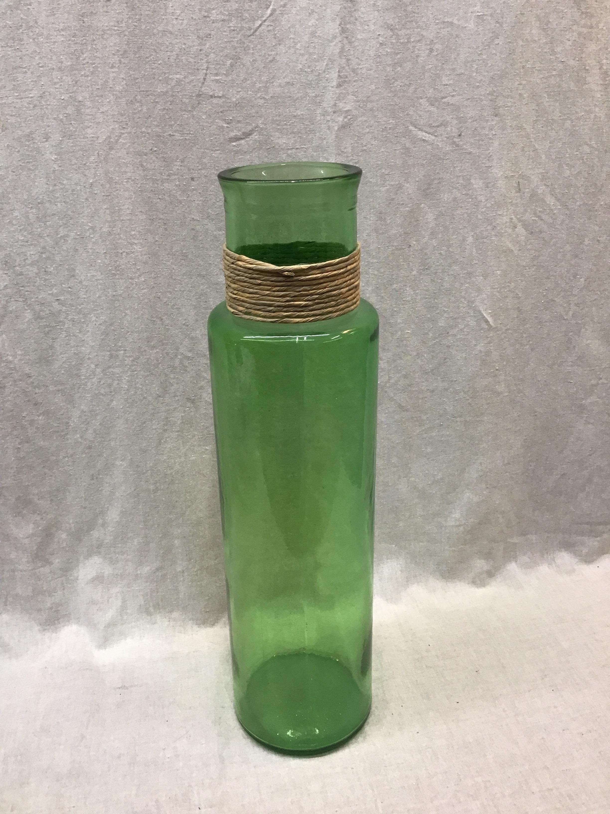 Green Recycled Glass Vase