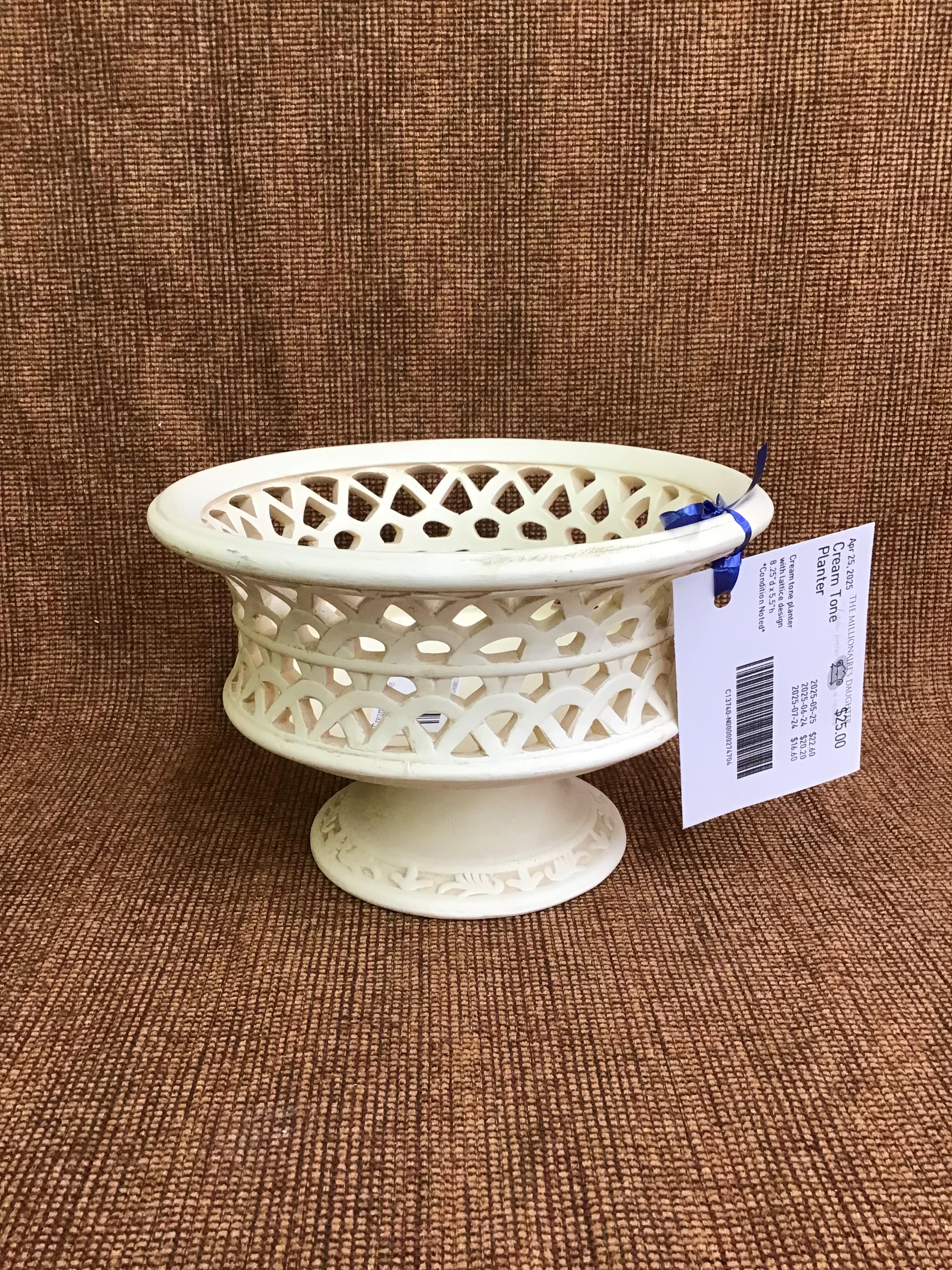 Cream Tone Planter