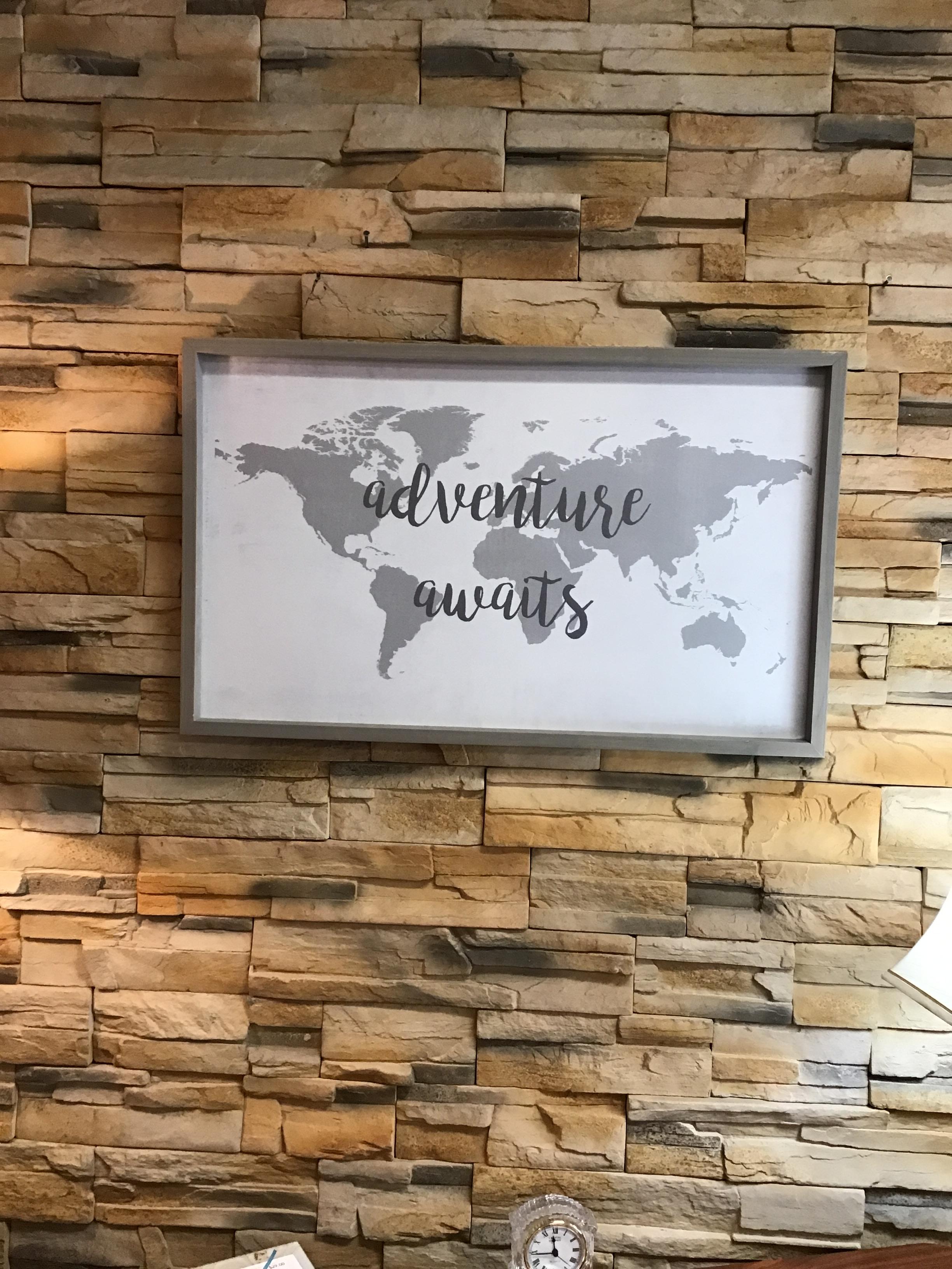 ‘Adventure Awaits’ Framed Art