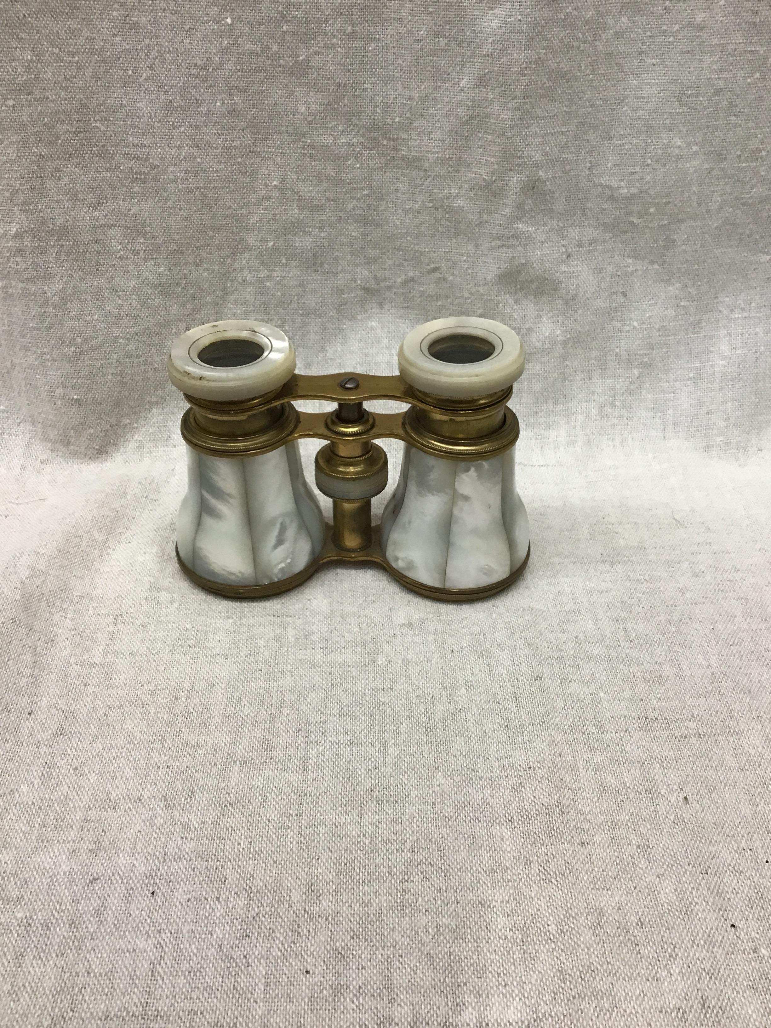 Mother of Pearl & Brass Opera Glasses