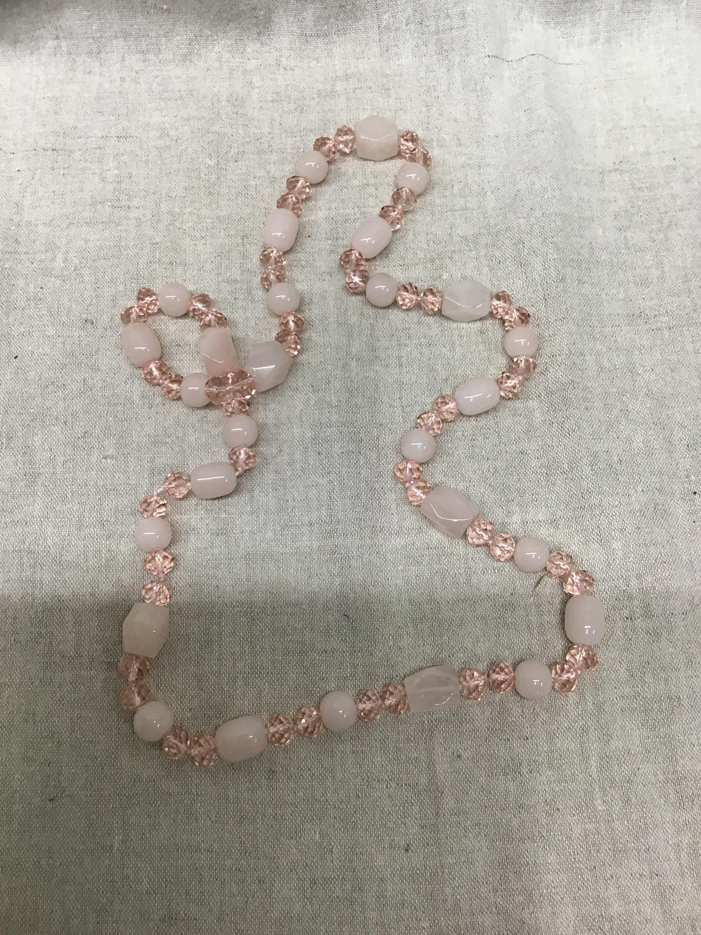 Pink Quartz 33″ Necklace