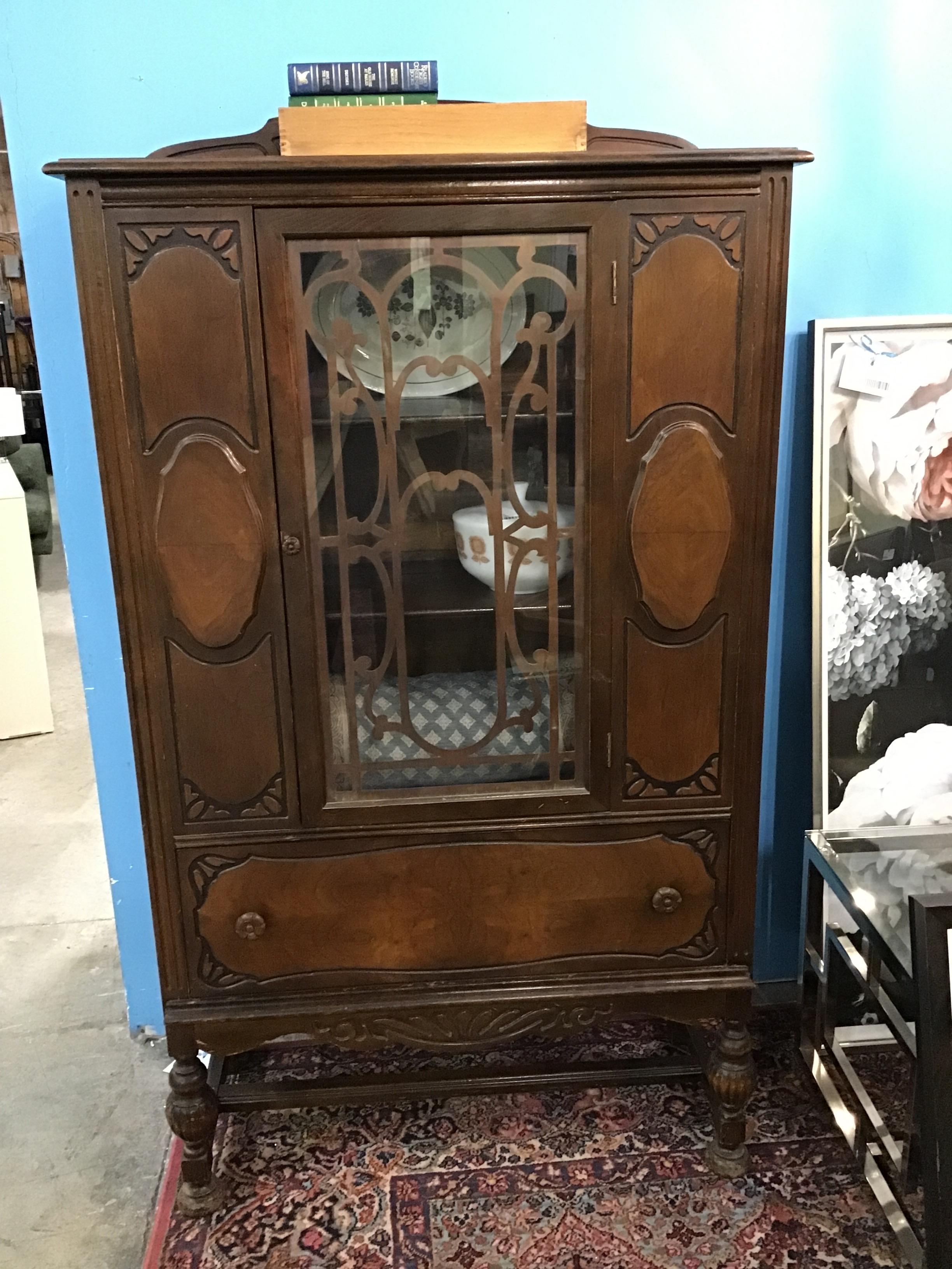 Wood Antique China Cabinet/Armoire