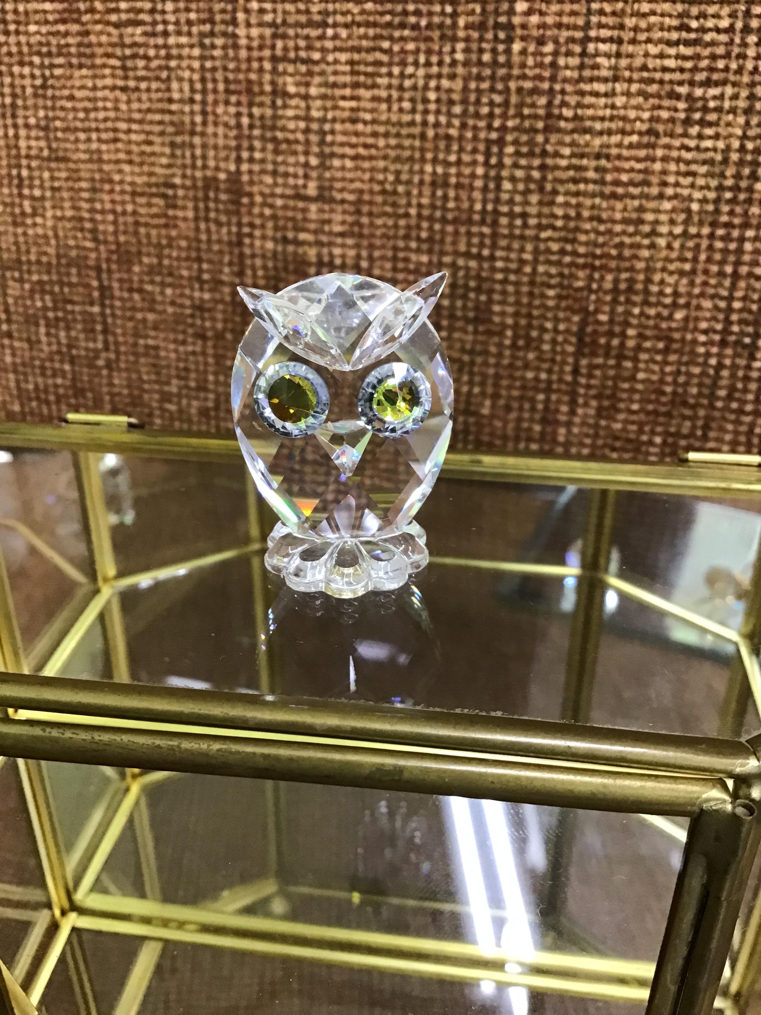 Swarovski Crystal Owl Figurine