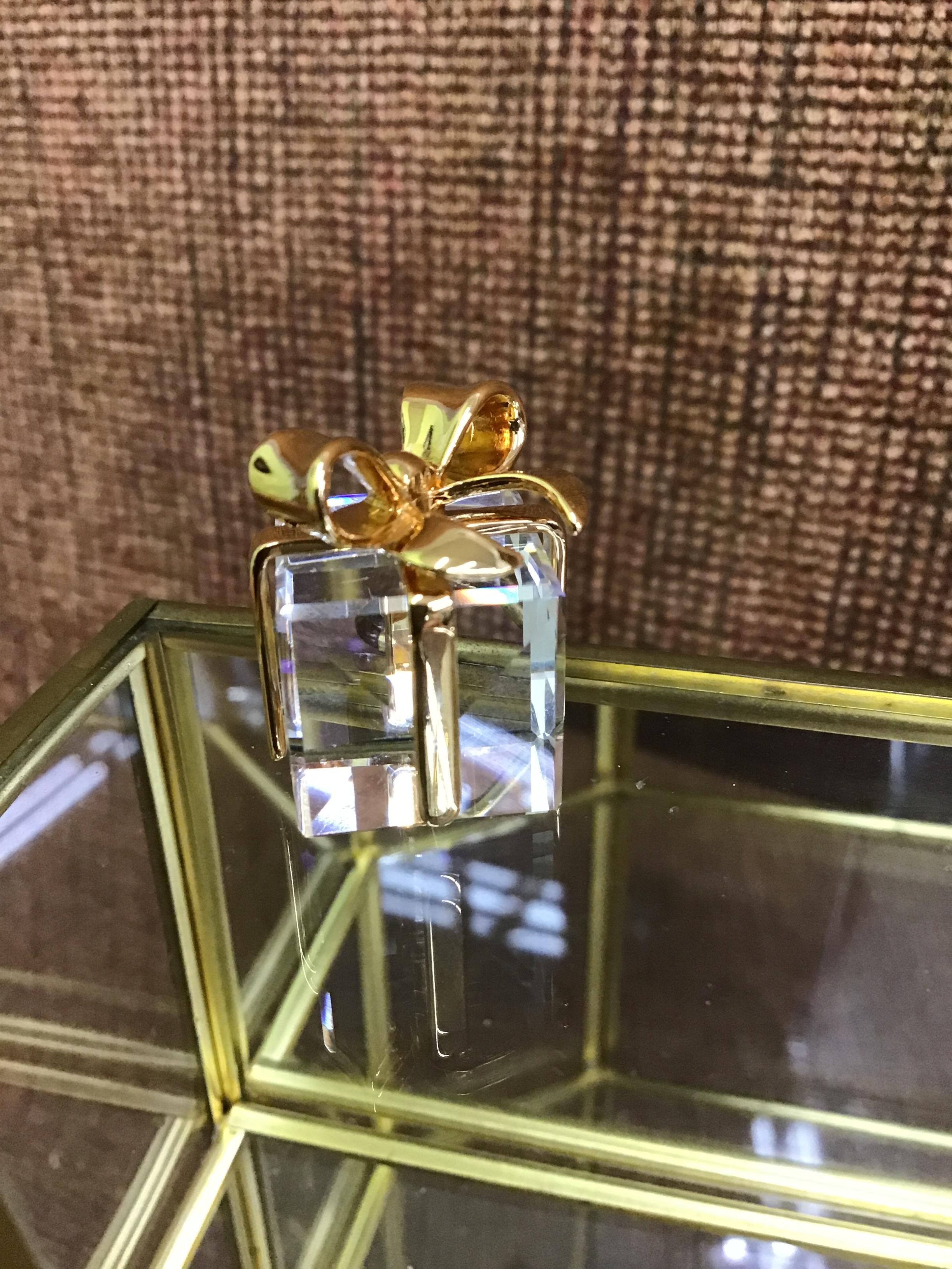 Swarovski Crystal Wrapped Present Figurine