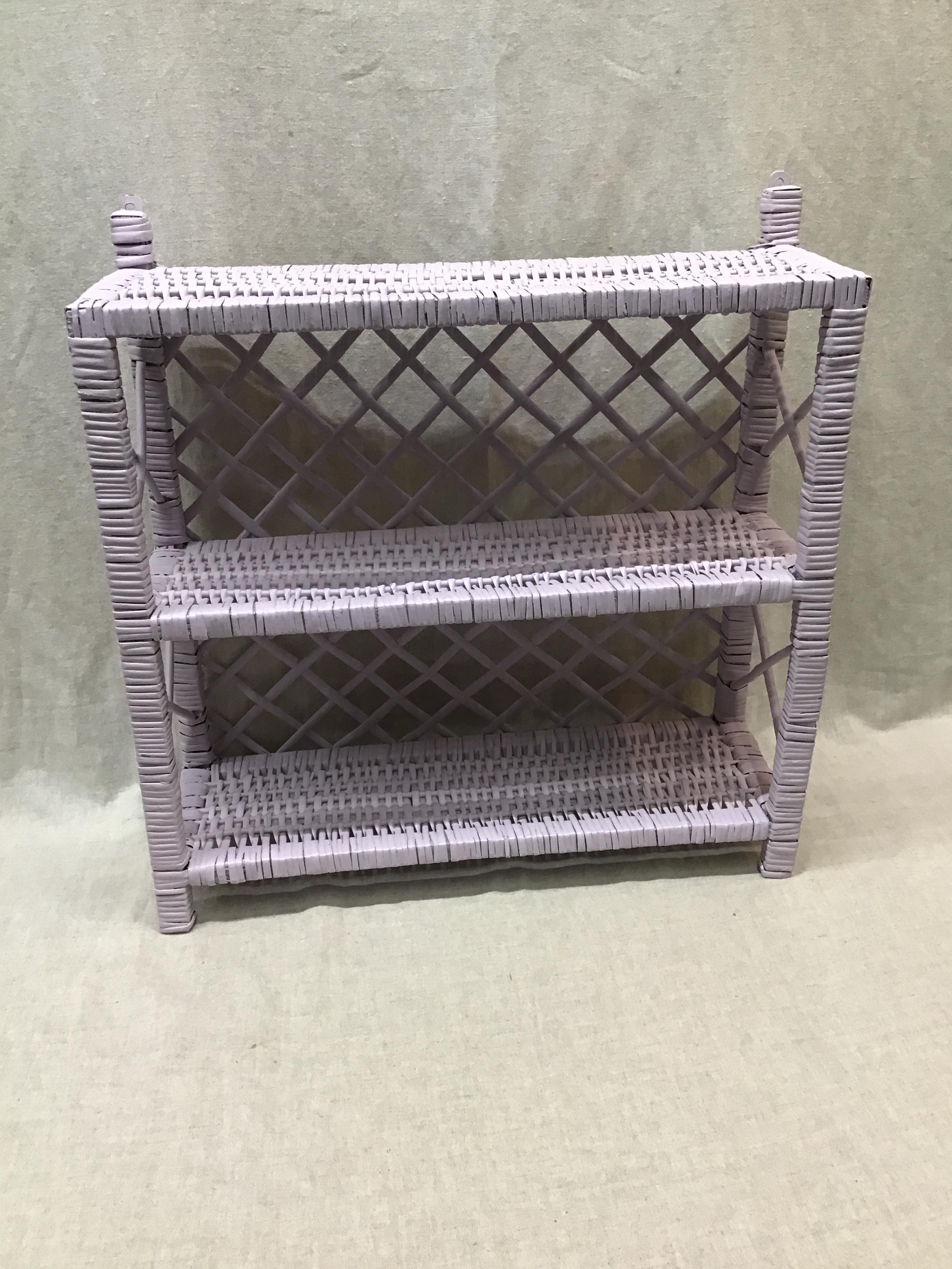 Pretty! Lilac Wicker Shelf