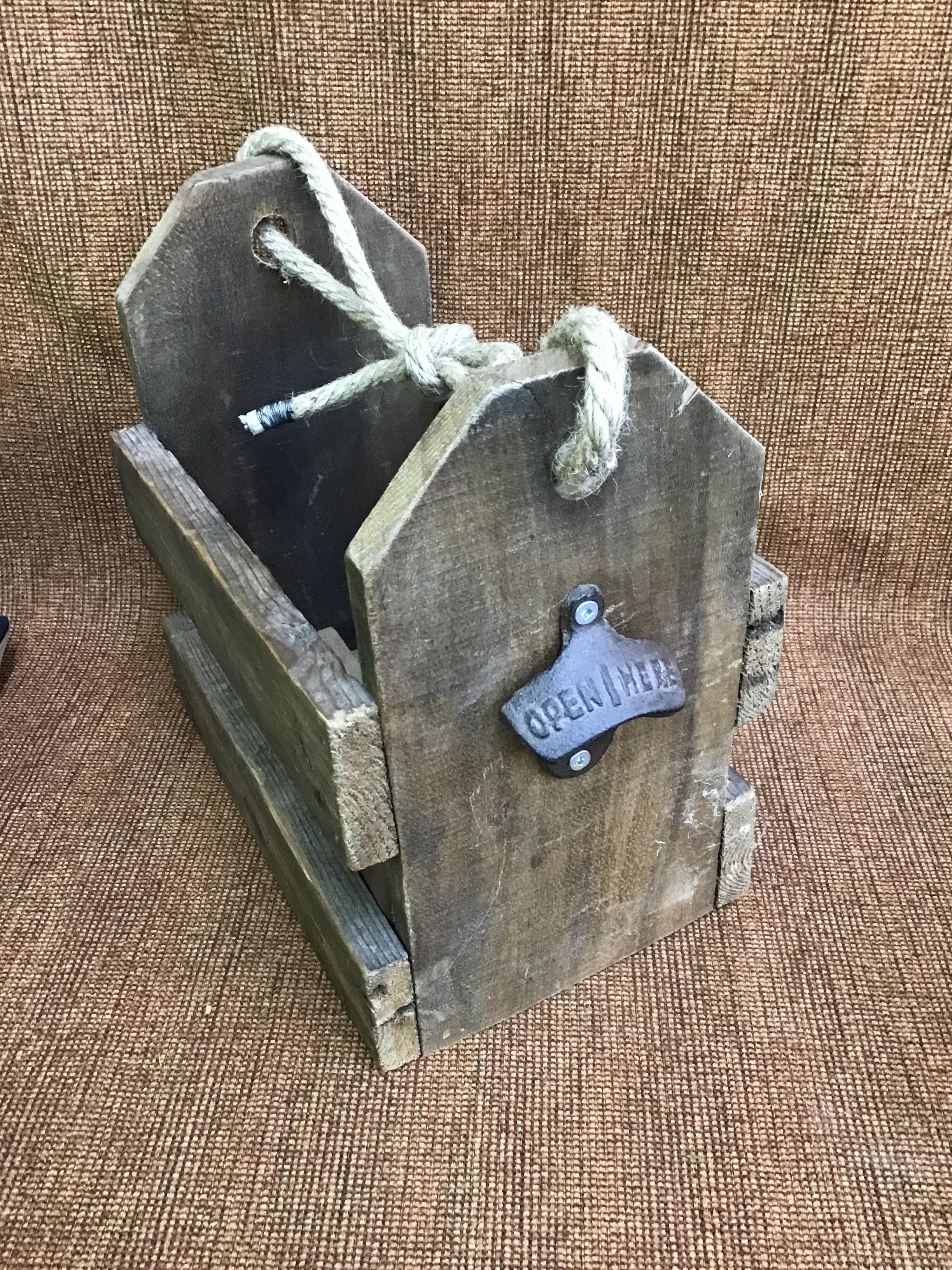 Wood Soda/Beer Holder