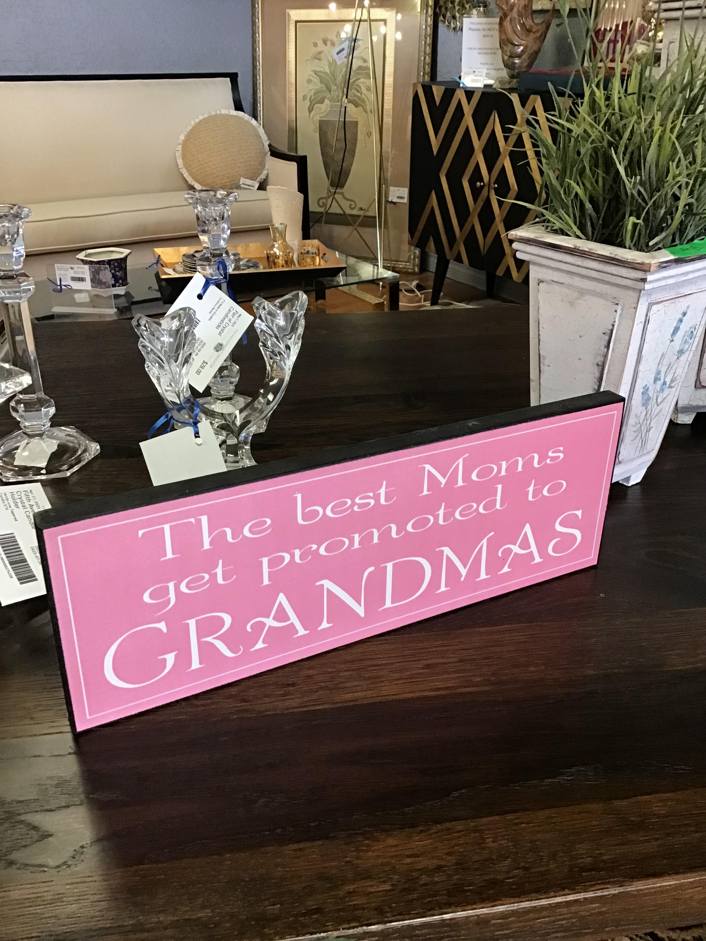 ‘The Best Moms Get Promoted…’ Wood Sign