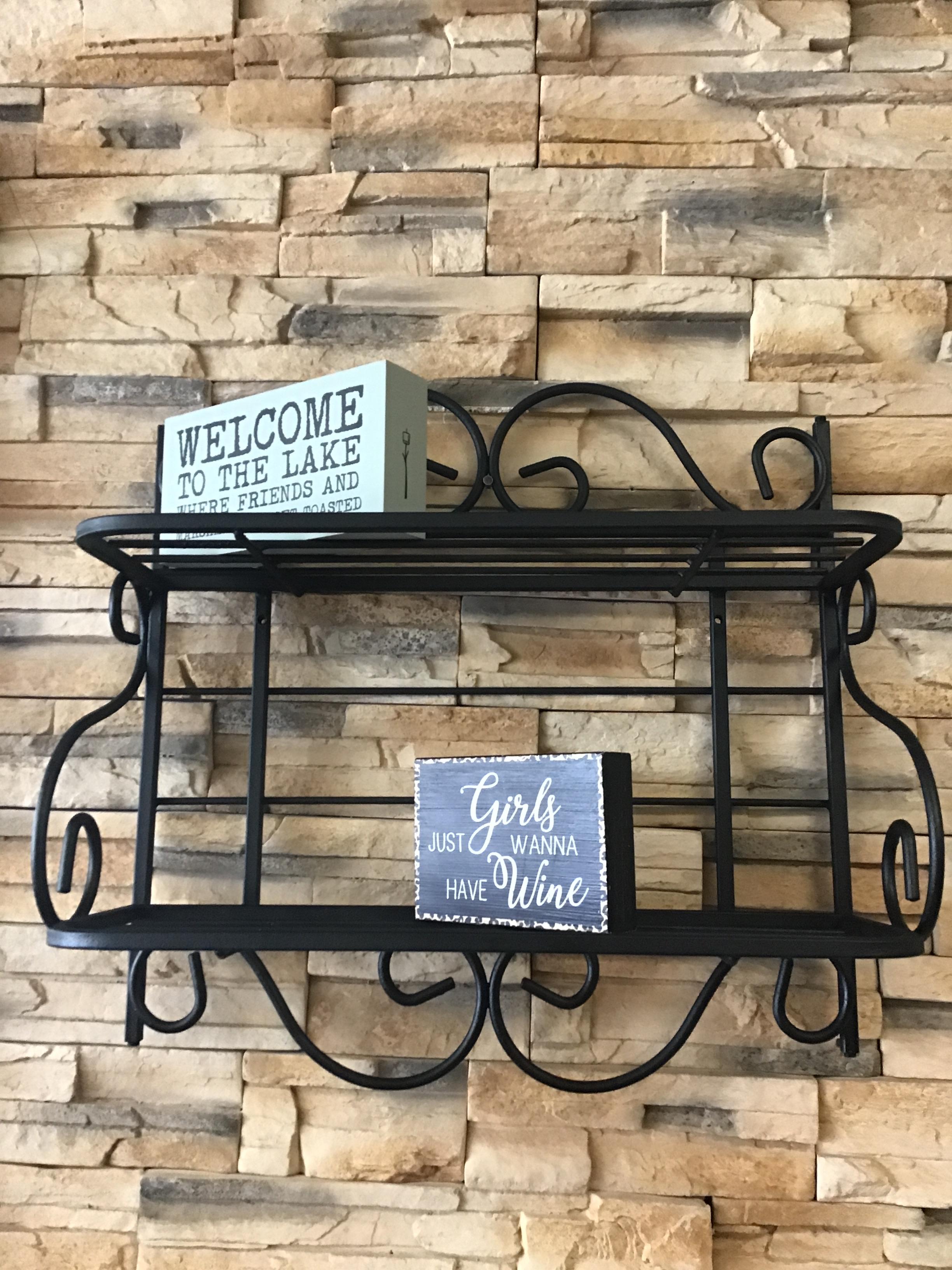 Wrought Iron Wall Shelves