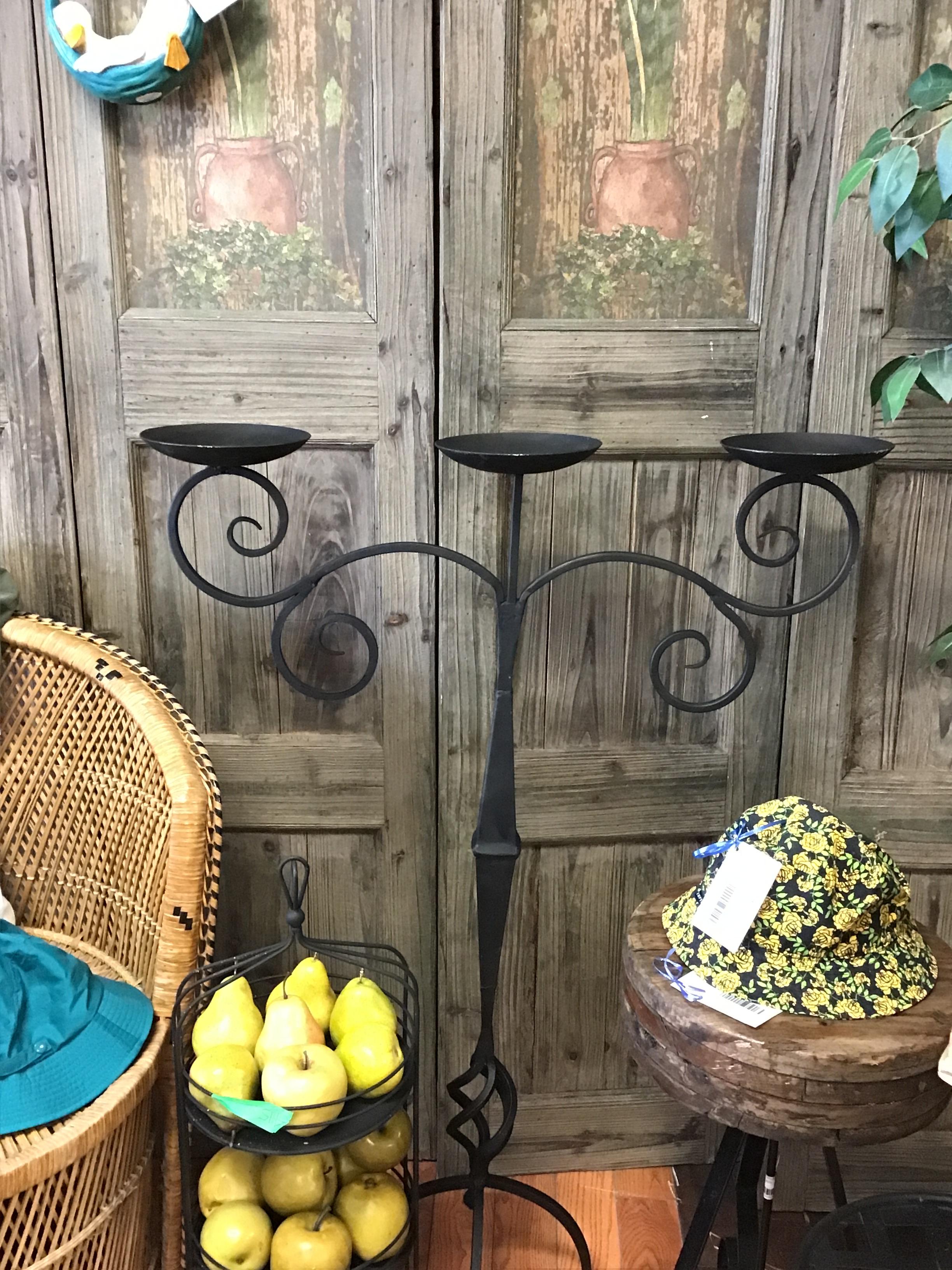 Metal Standing Candle Holder