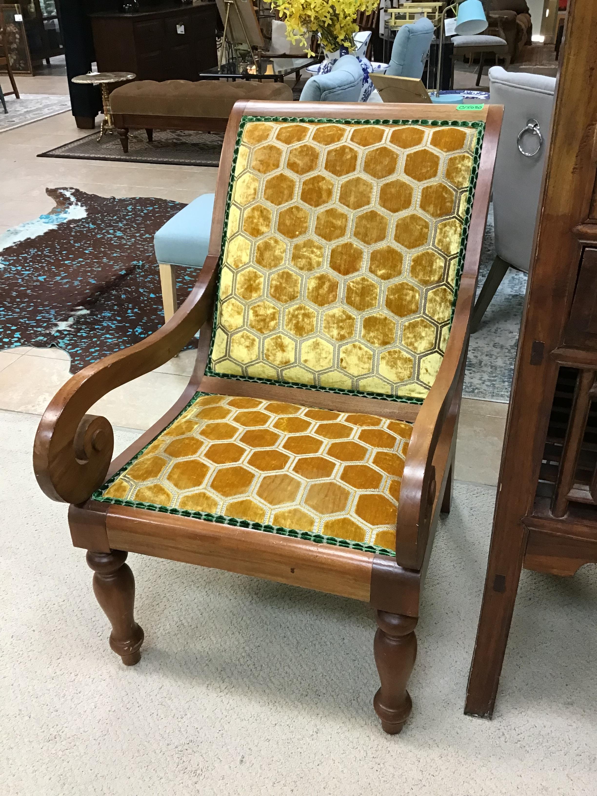 Gold Velvet Beehive Chair