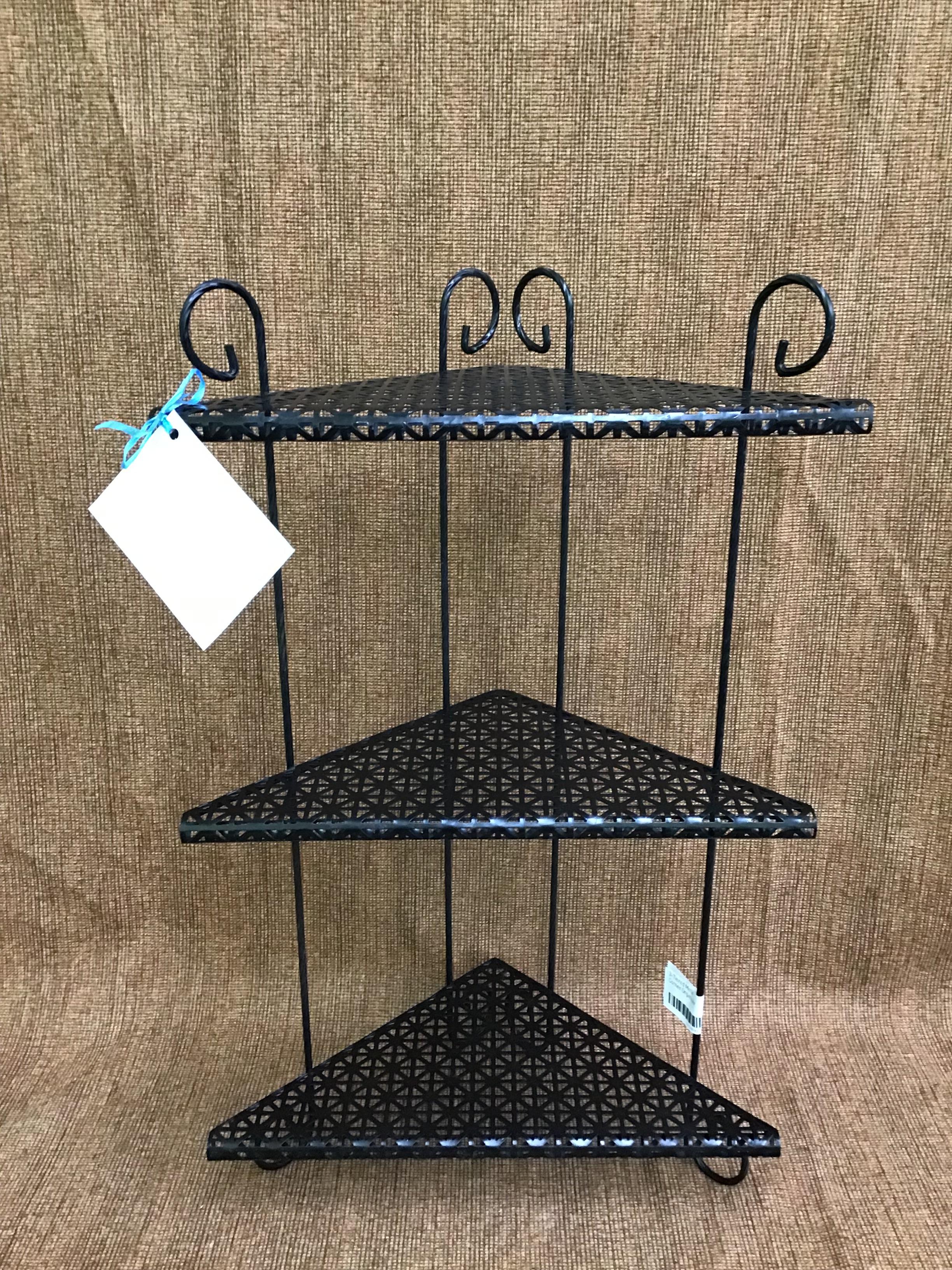 3-Tiered Metal Corner Organizer