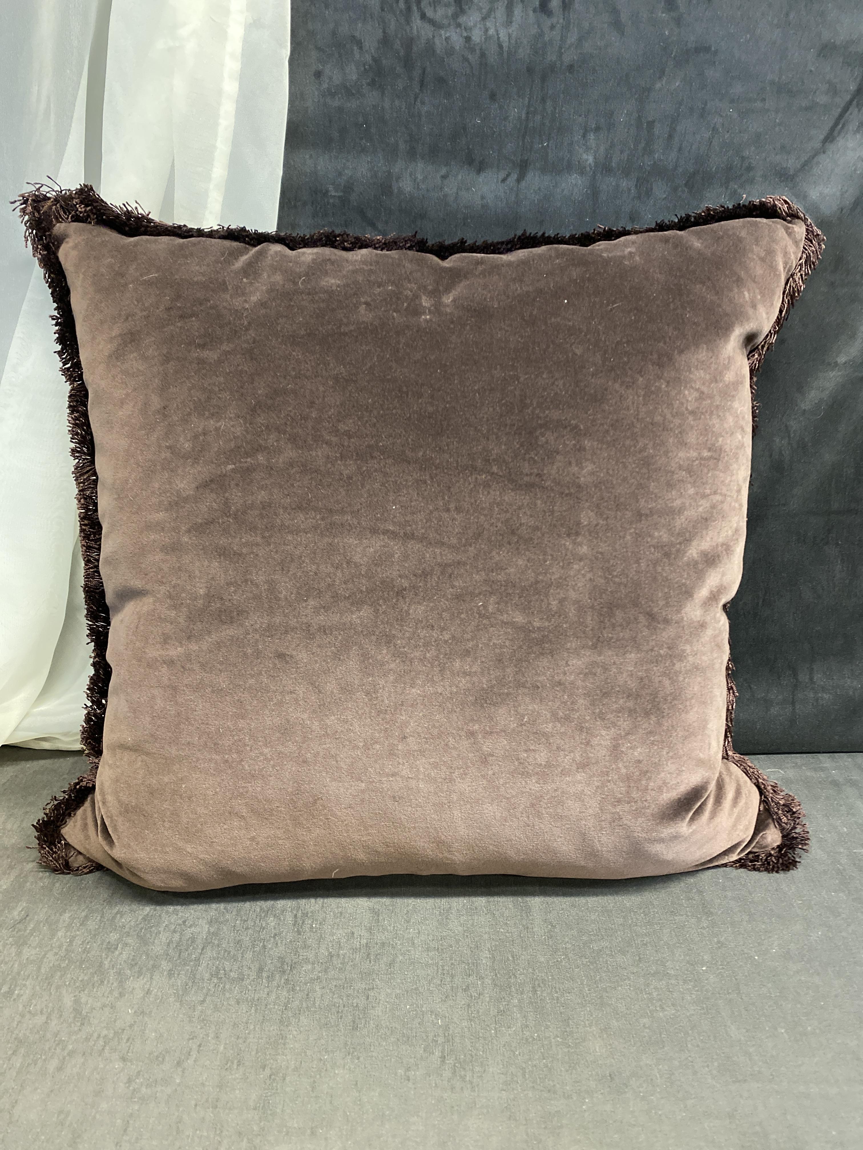 CB2 “Bettie” Cushion – Brown Velvet