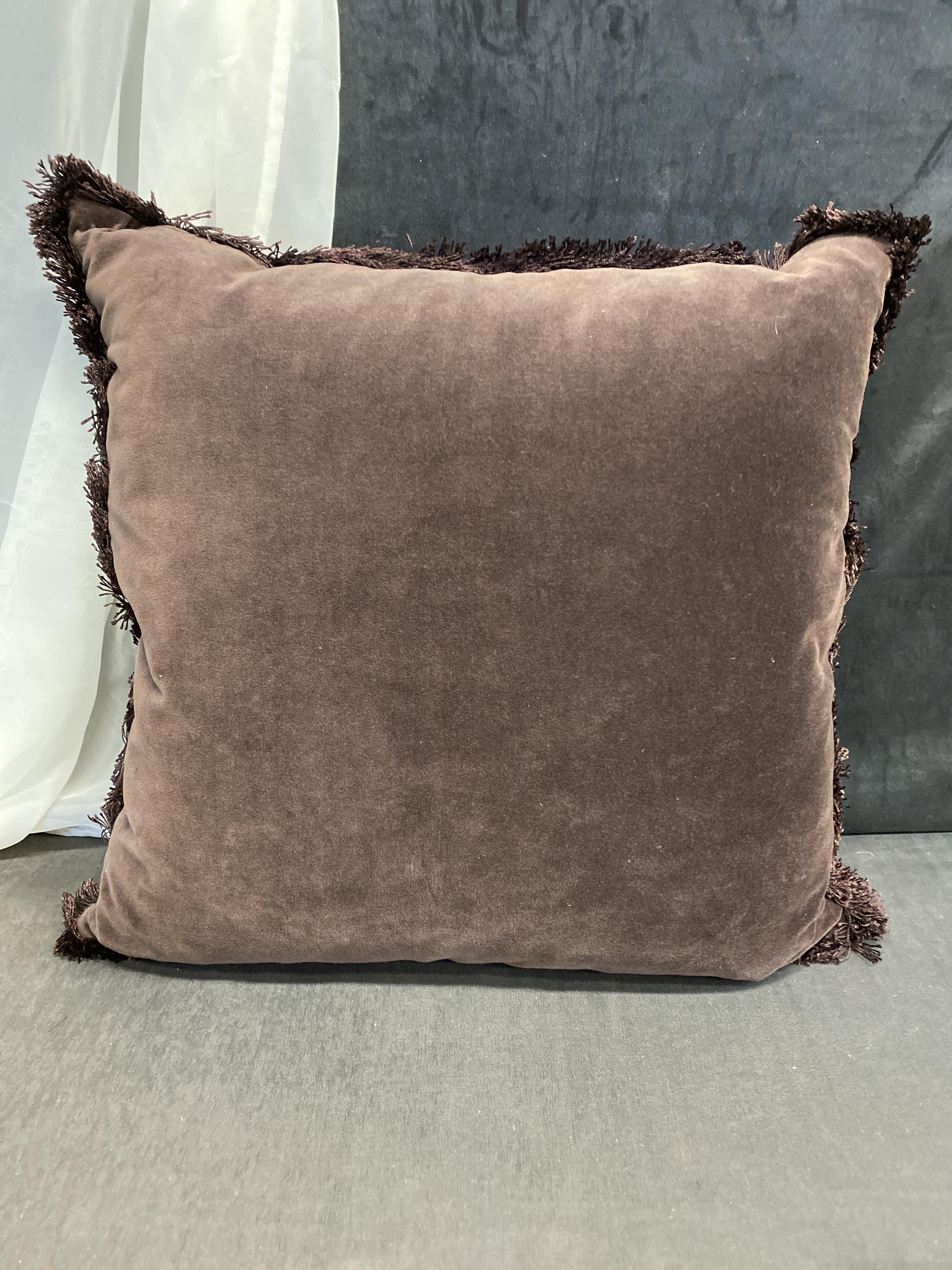CB2 “Bettie” Cushion – Brown Velvet