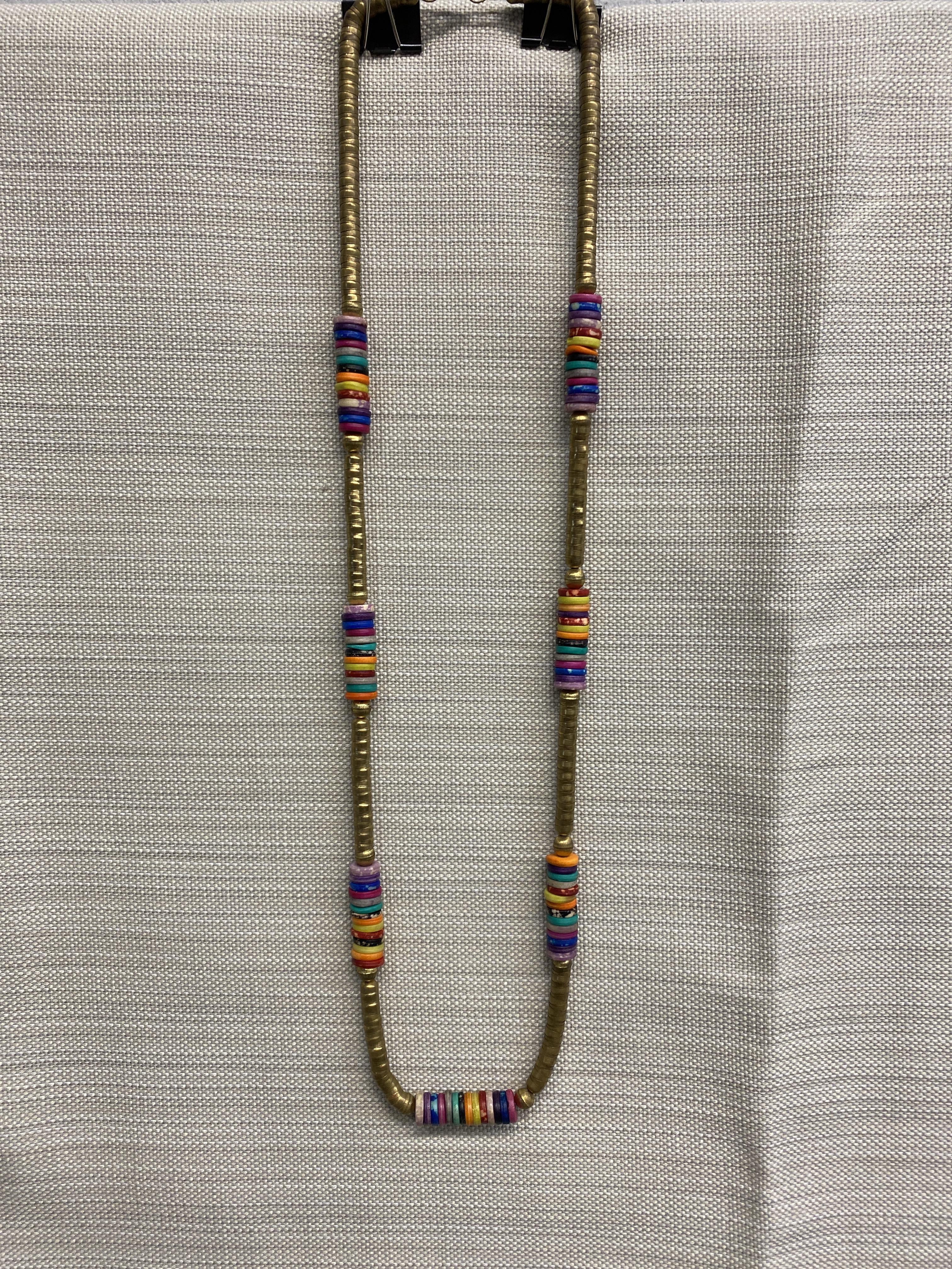 Long Coconut Bead Necklace