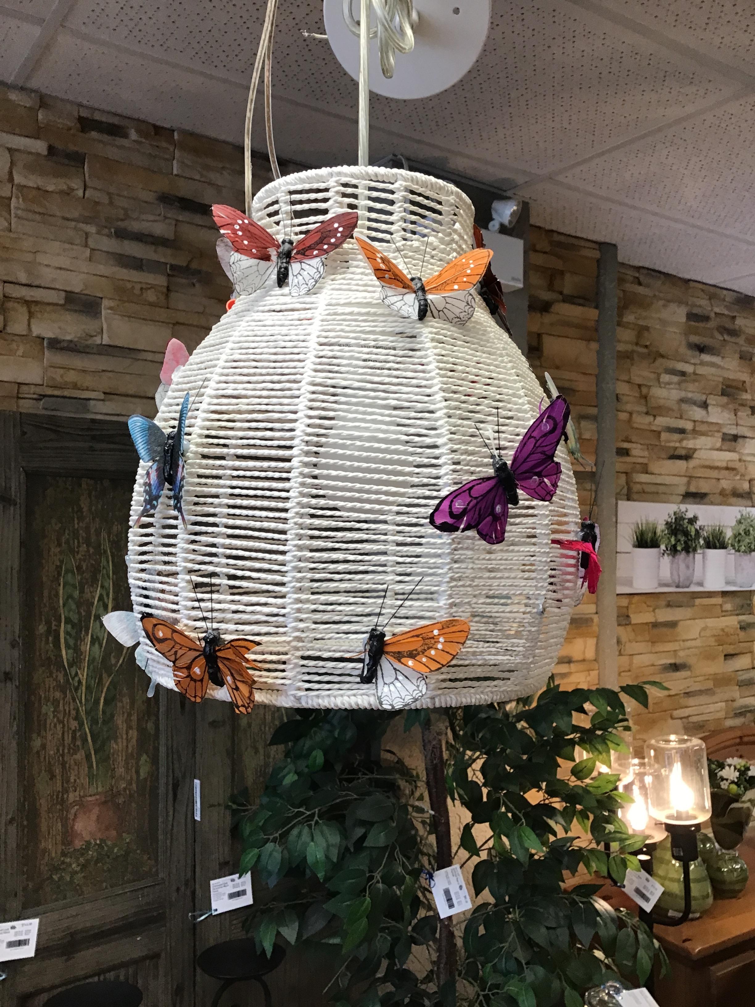 Cute Wicker Hanging Light