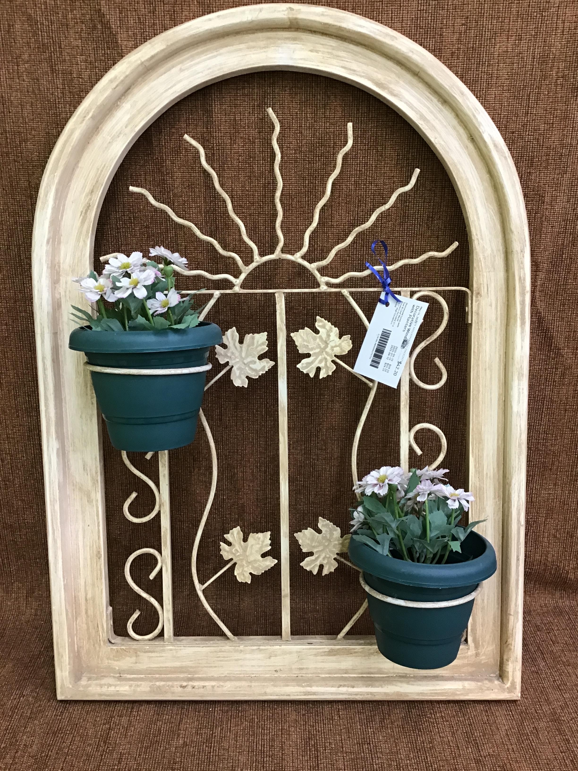 Decorative Window with Planters