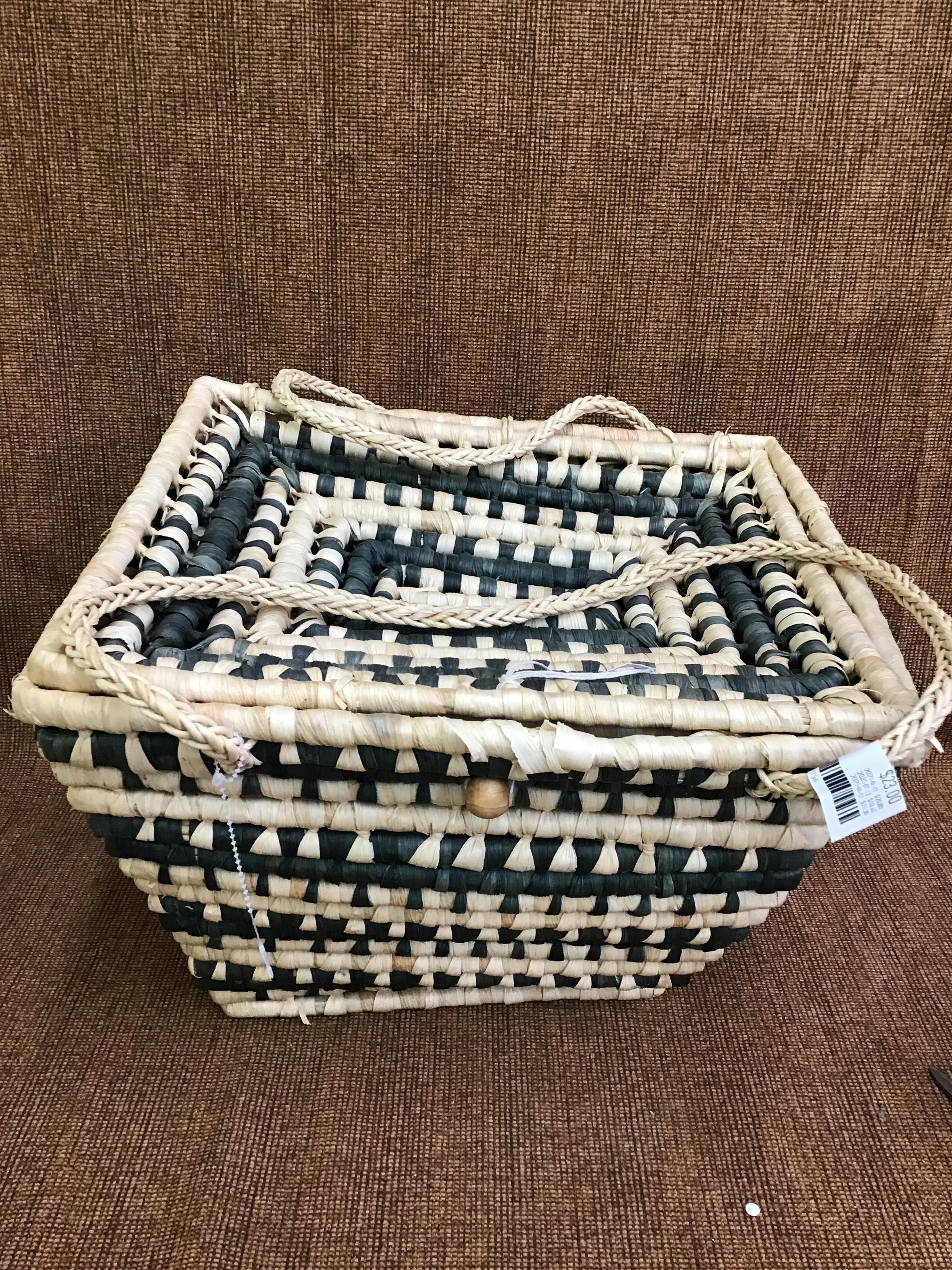 Woven Basket with Handles