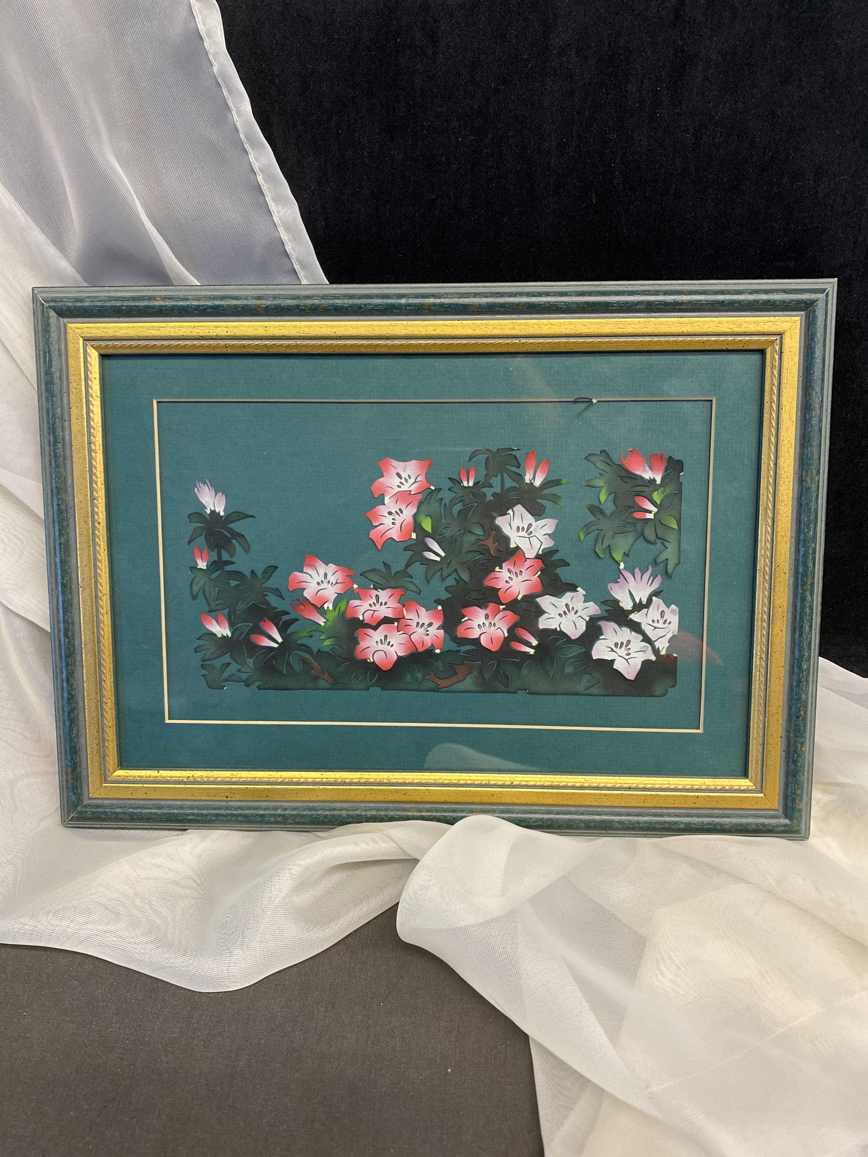 Framed Artwork – Paper Flowers