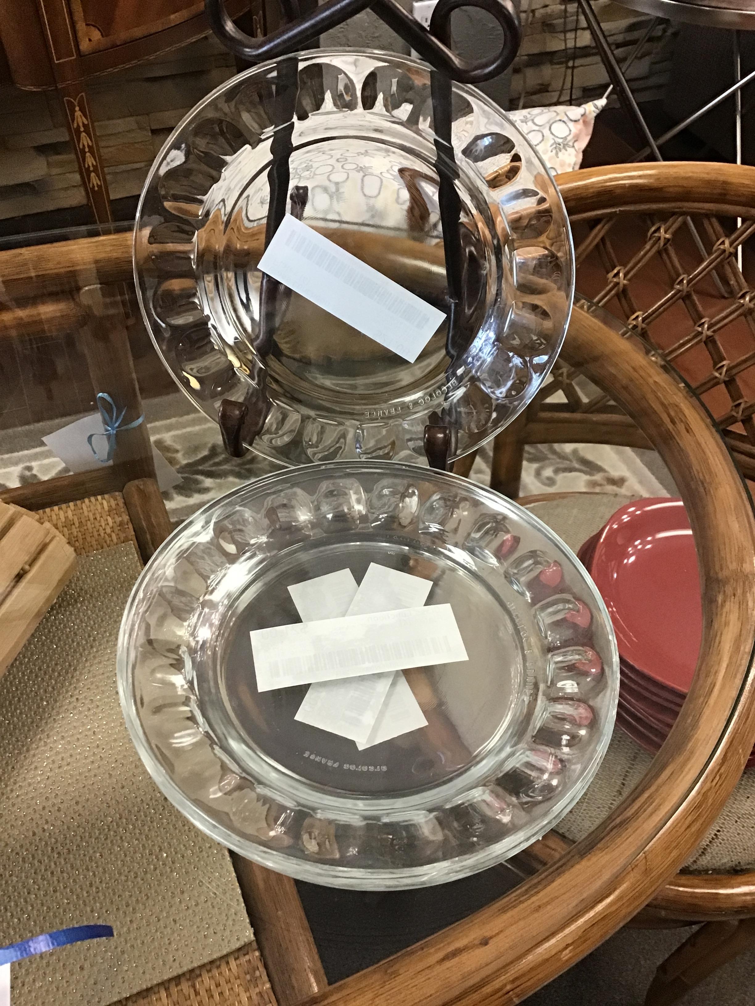 Glass Luncheon Plates (4)