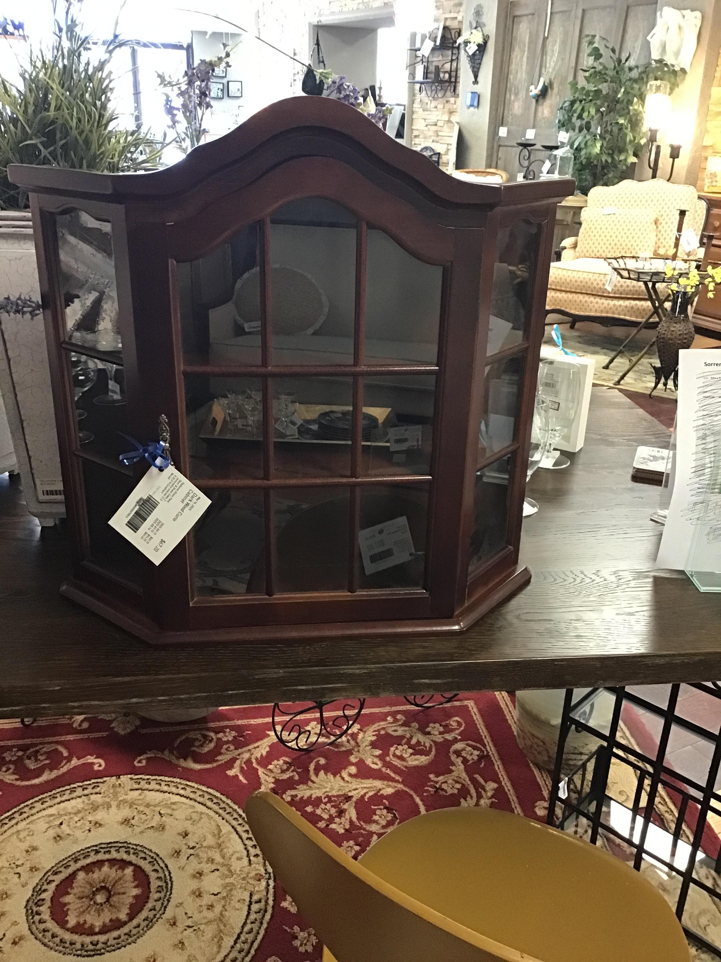 Dark Wood Curio Cabinet