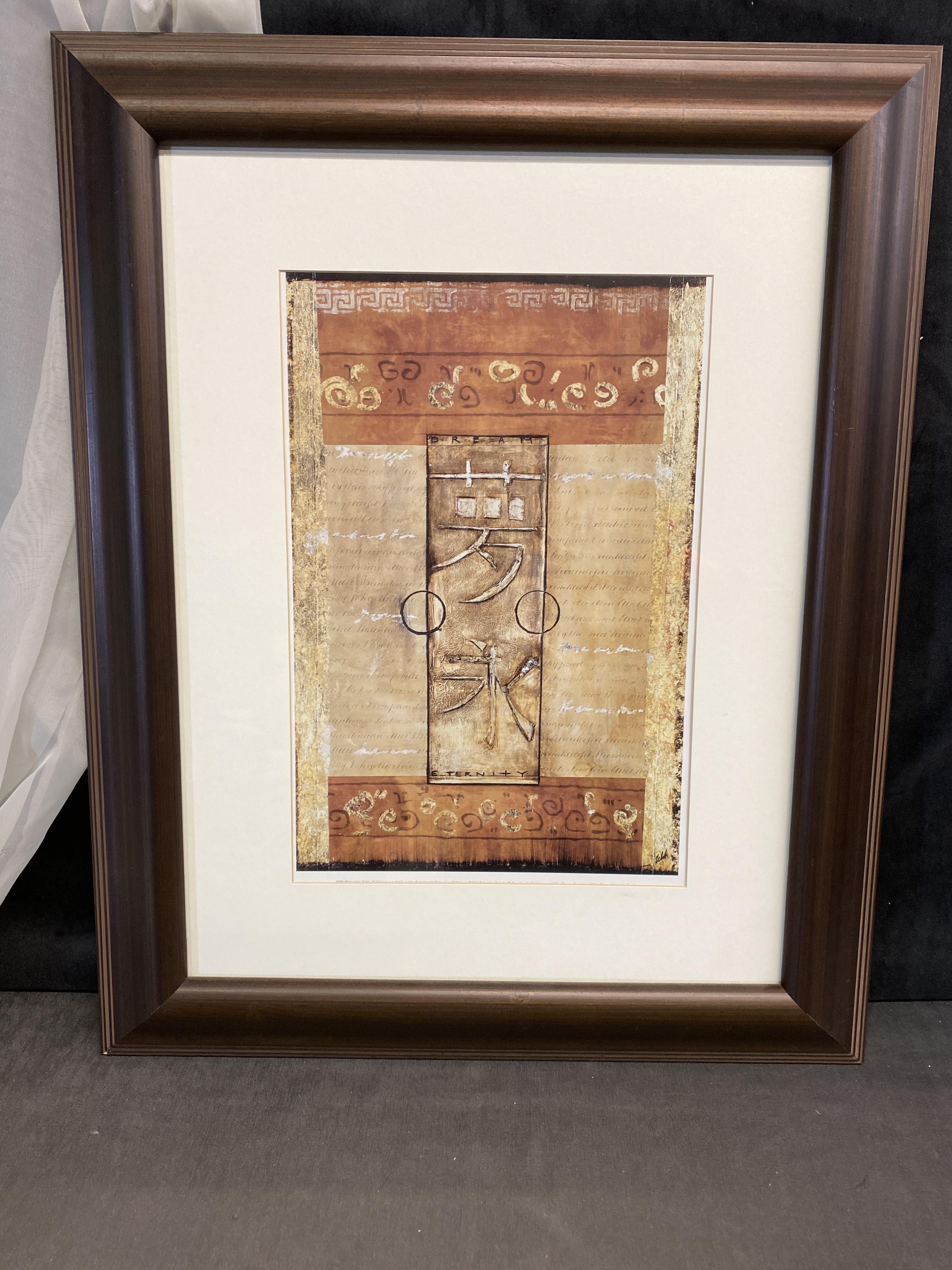 Framed Print – Character Writing