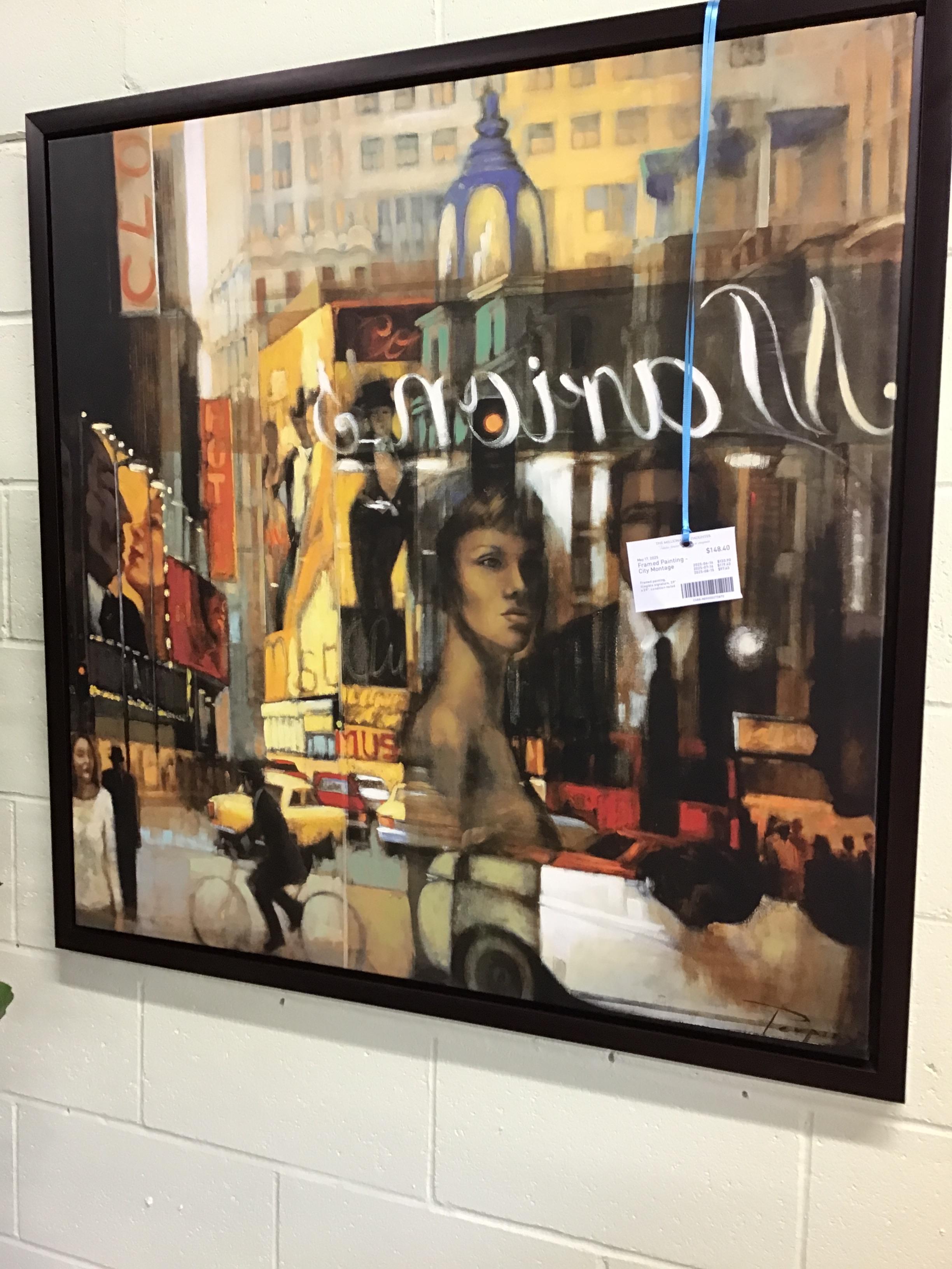 Framed Painting – City Montage