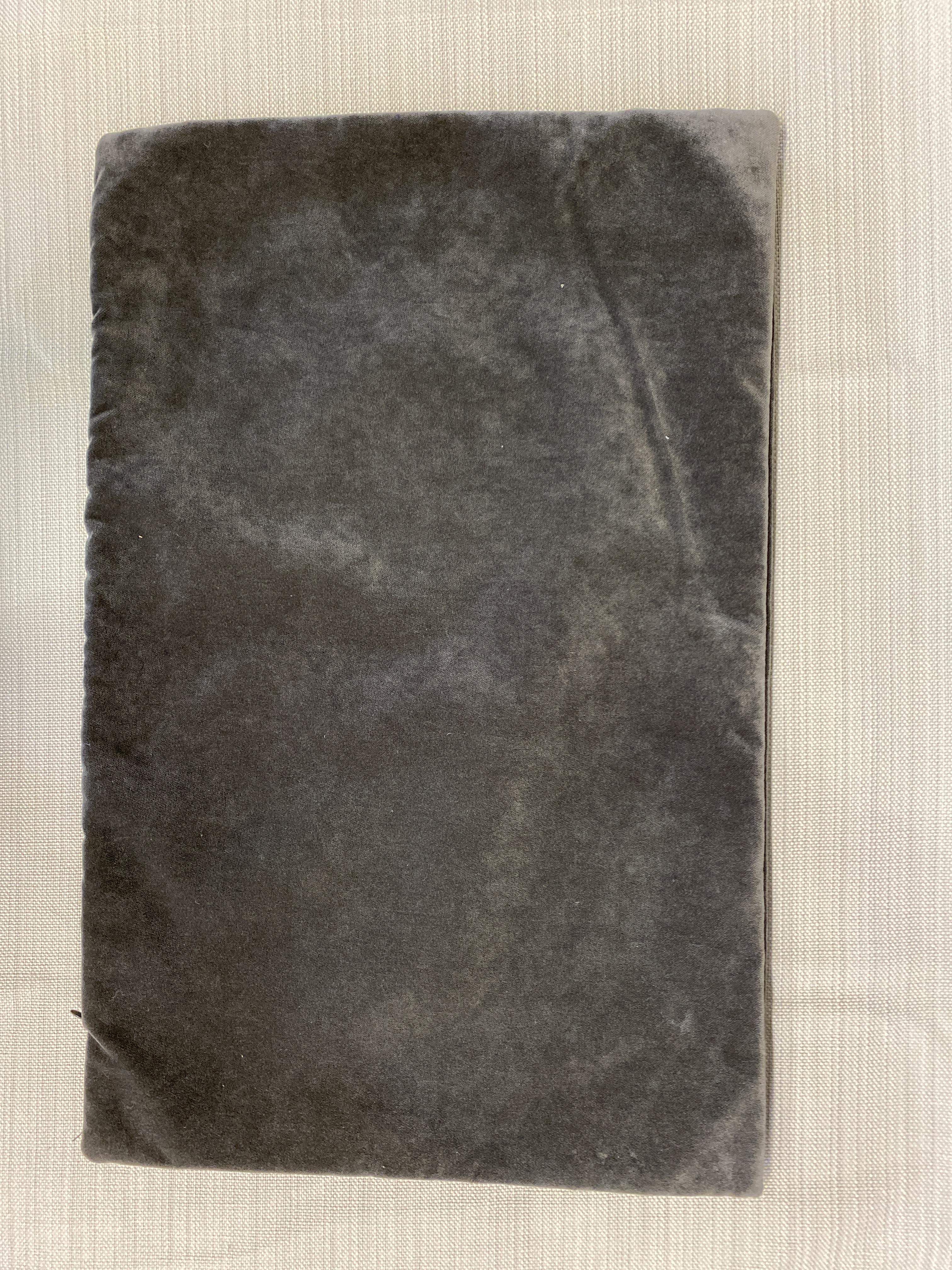 Lumbar Cushion Cover – Grey Velvet