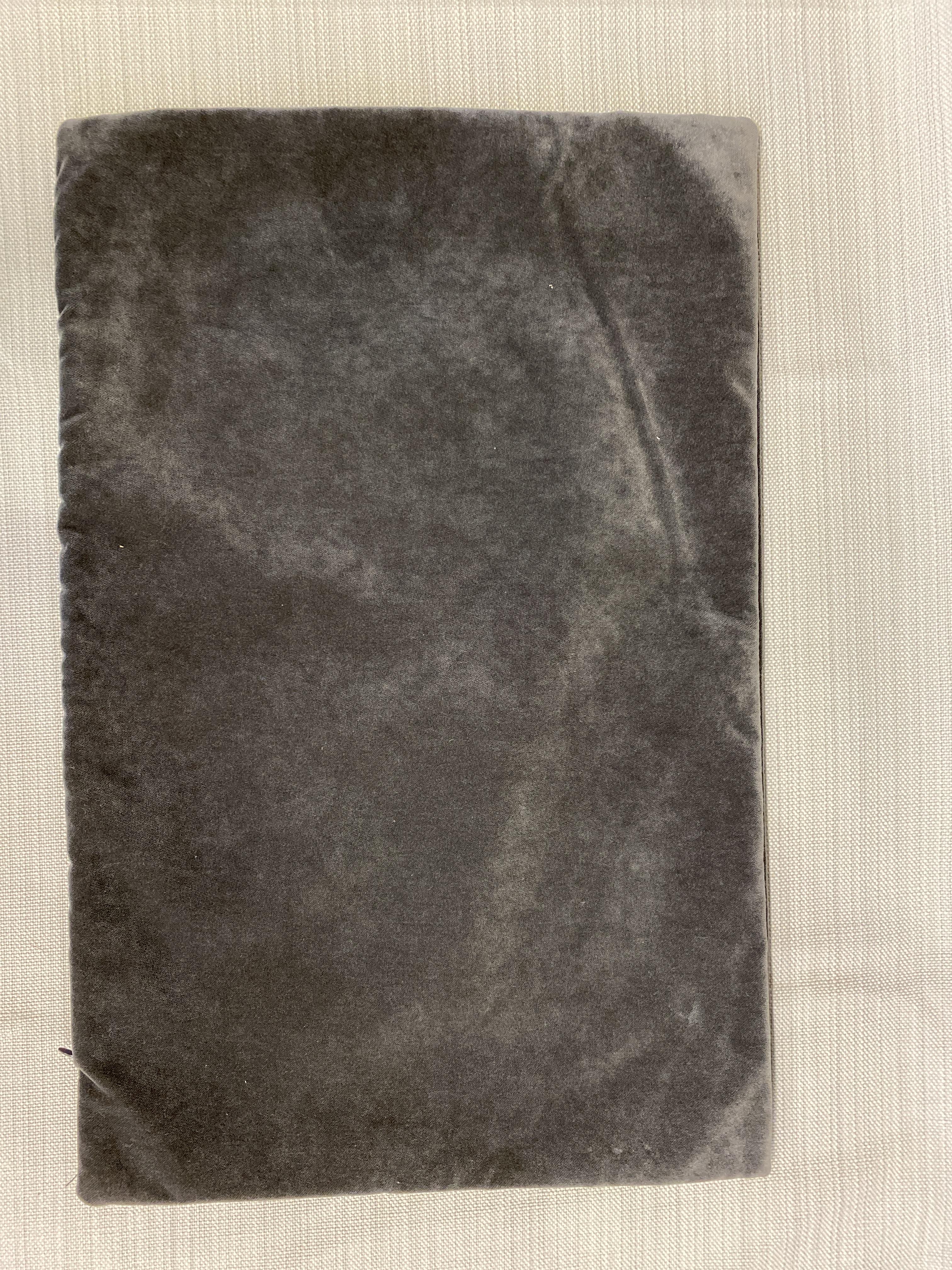 Lumbar Cushion Cover – Grey Velvet