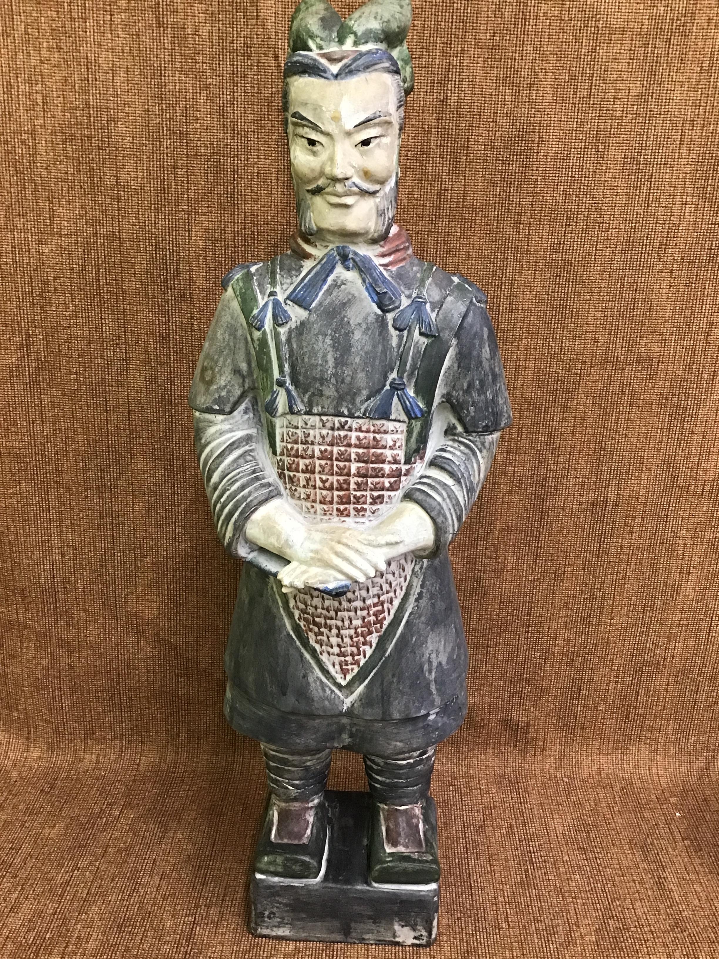Oriental Inspired Terracotta Warrior Figurine