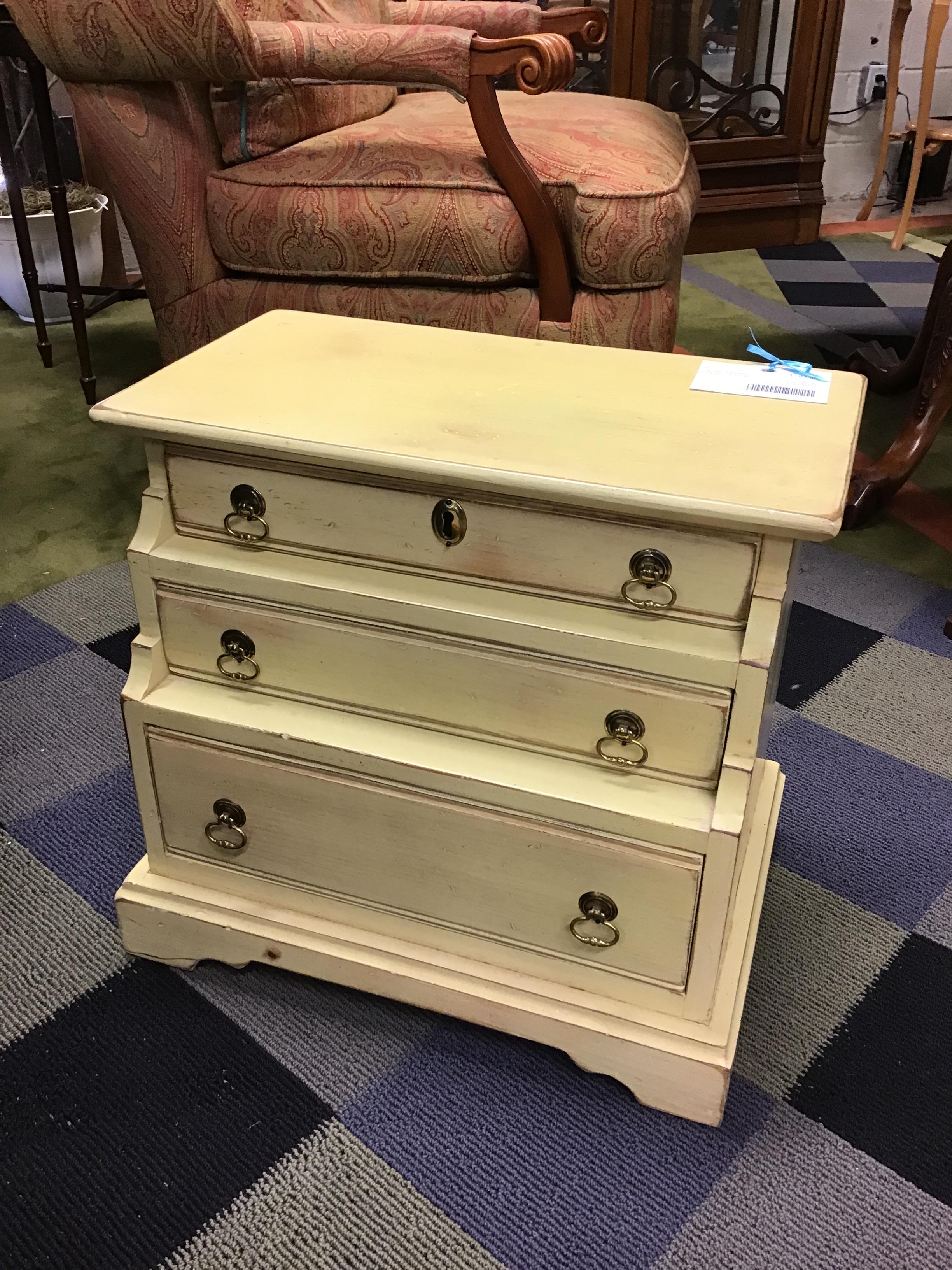 Small 3 Drawer Chest – Yellow