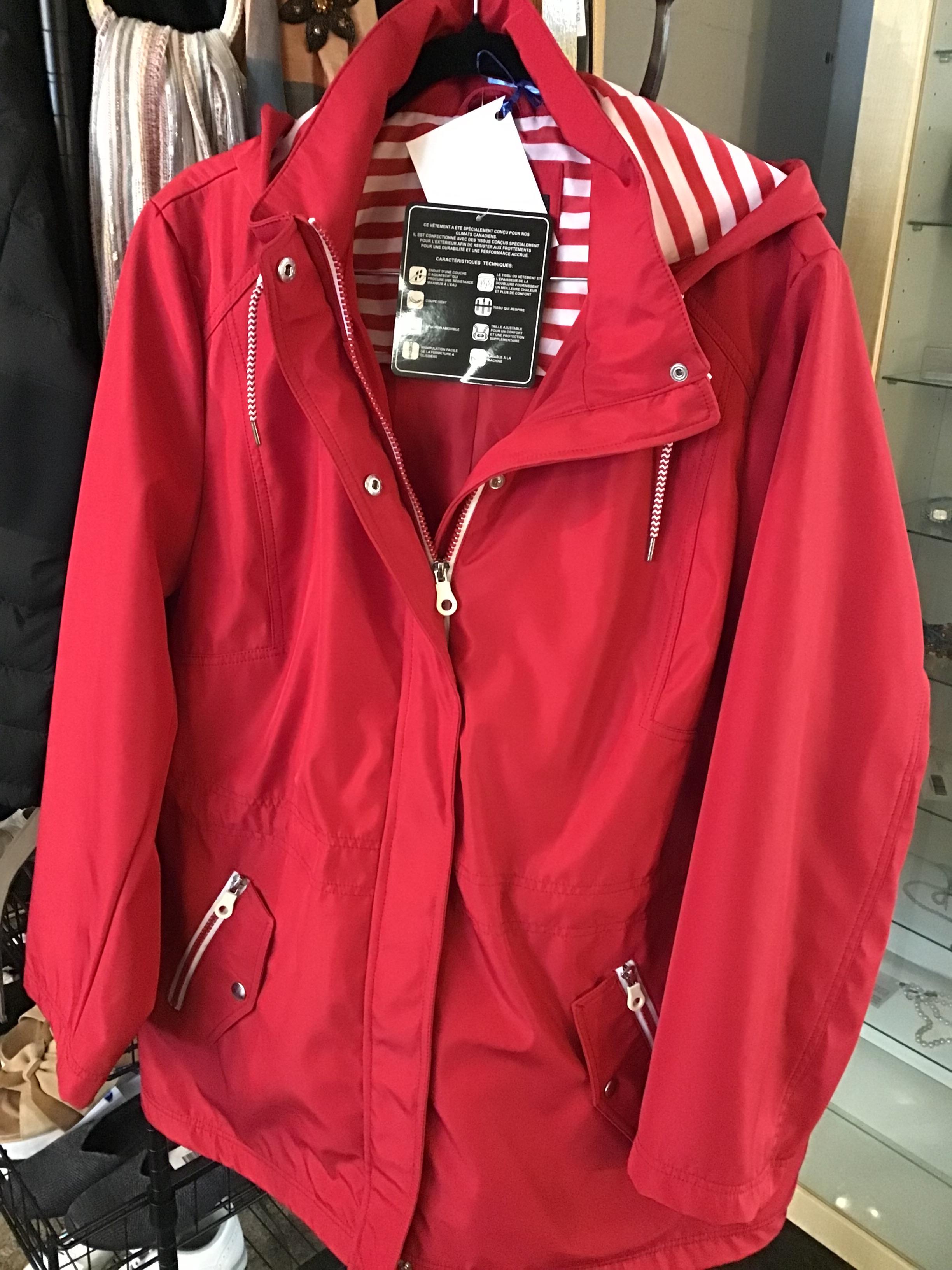 Northern Reflections Windbreaker- Red