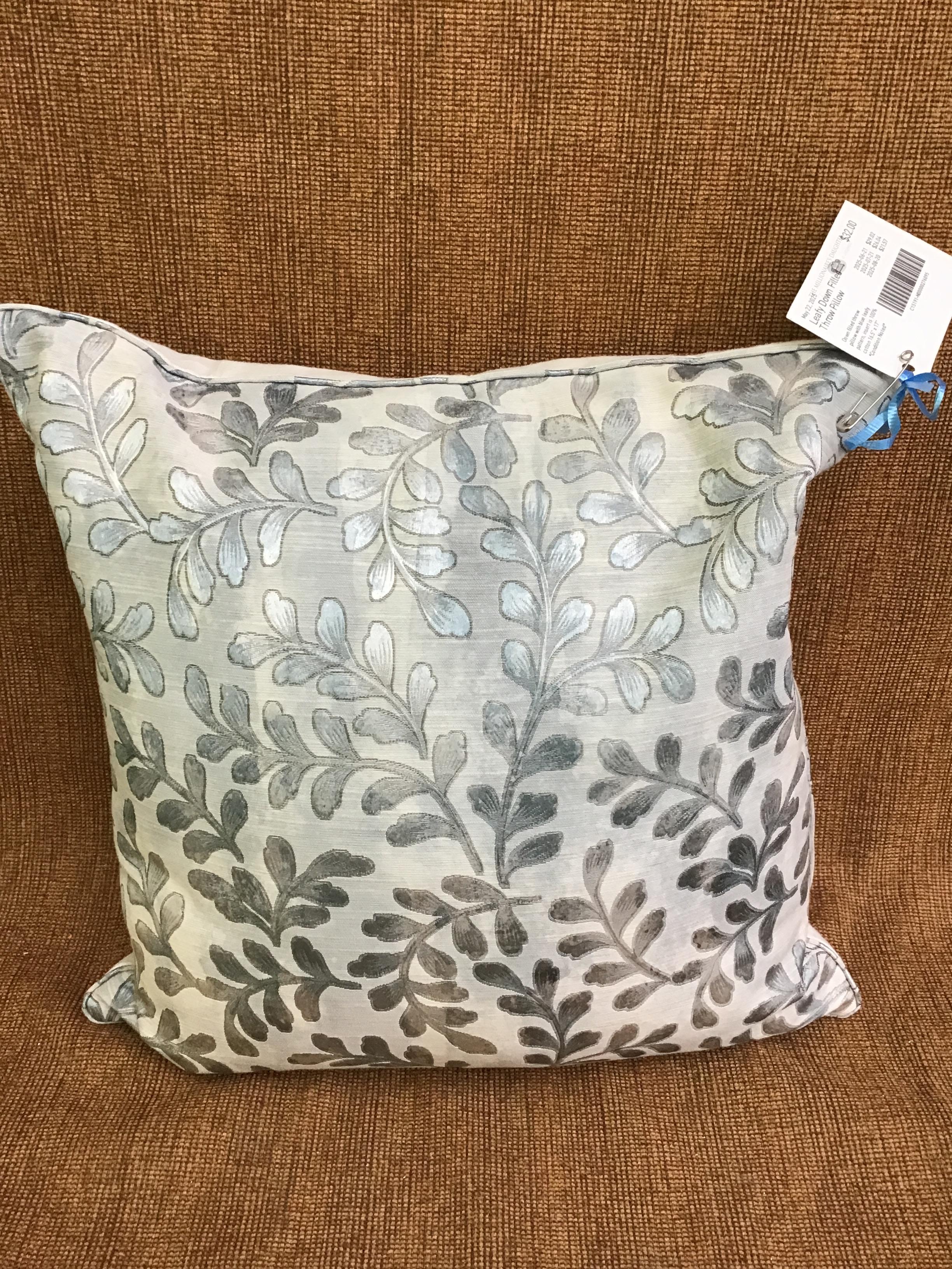 Leafy Down Filled Throw Pillow