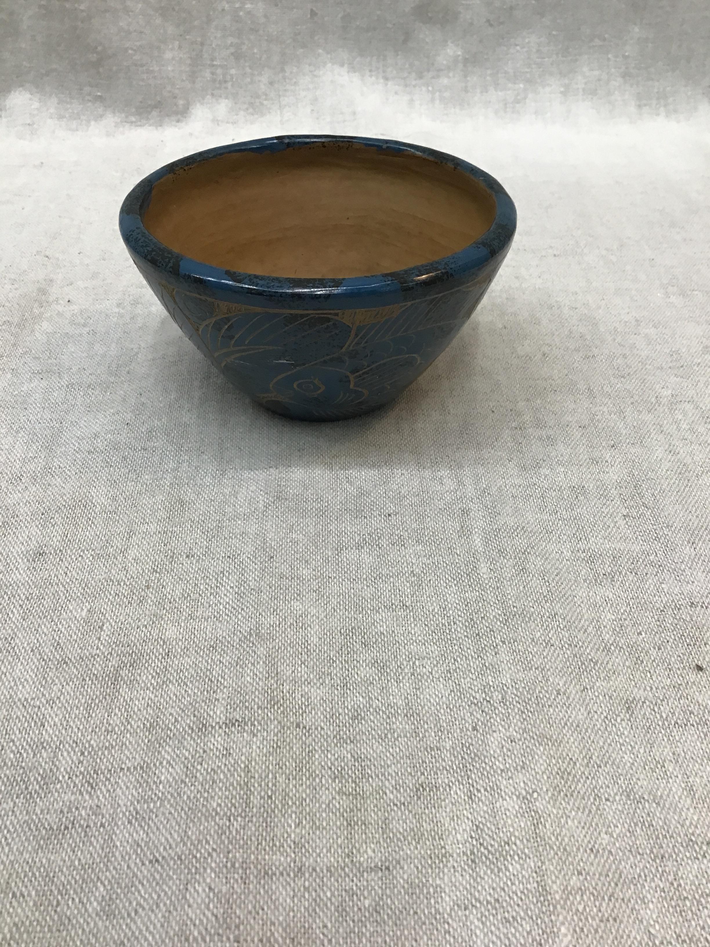 Small Nicaraguan 4″d Pottery Bowl