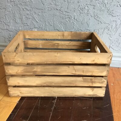 New! Natural Wood Crate