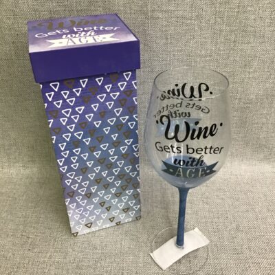 New! Cypress Home Wine Glass- Wine Gets Better…