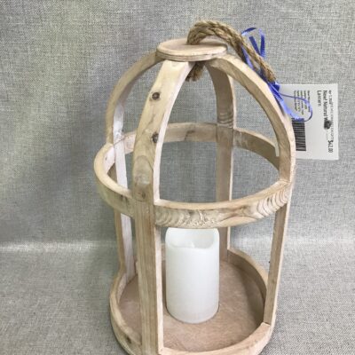 New! Natural Wood Lantern